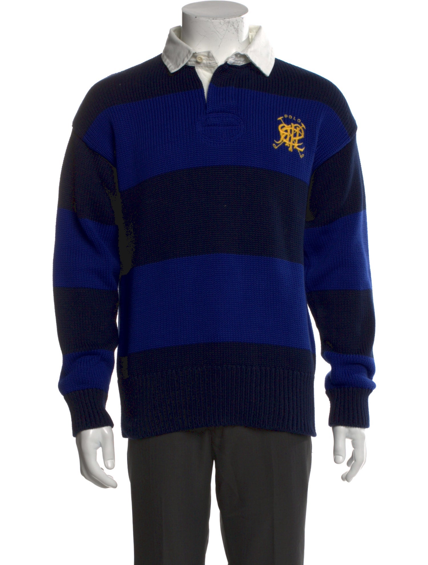 Polo Ralph Lauren Striped Collar Polo Sweater