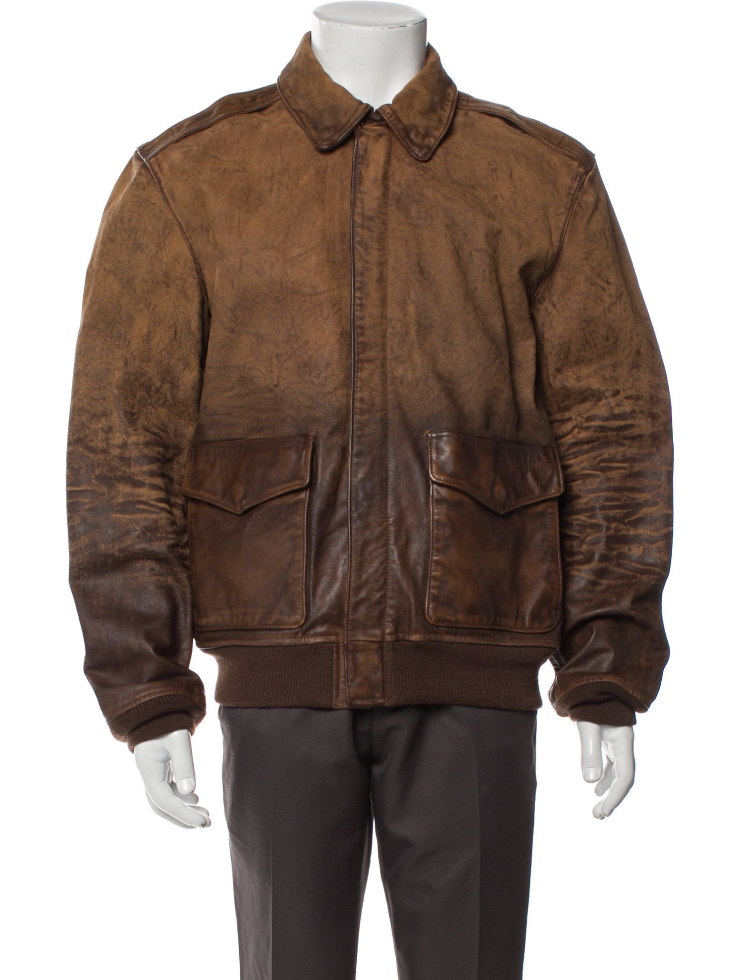 Polo Ralph Lauren Leather Bomber Jacket