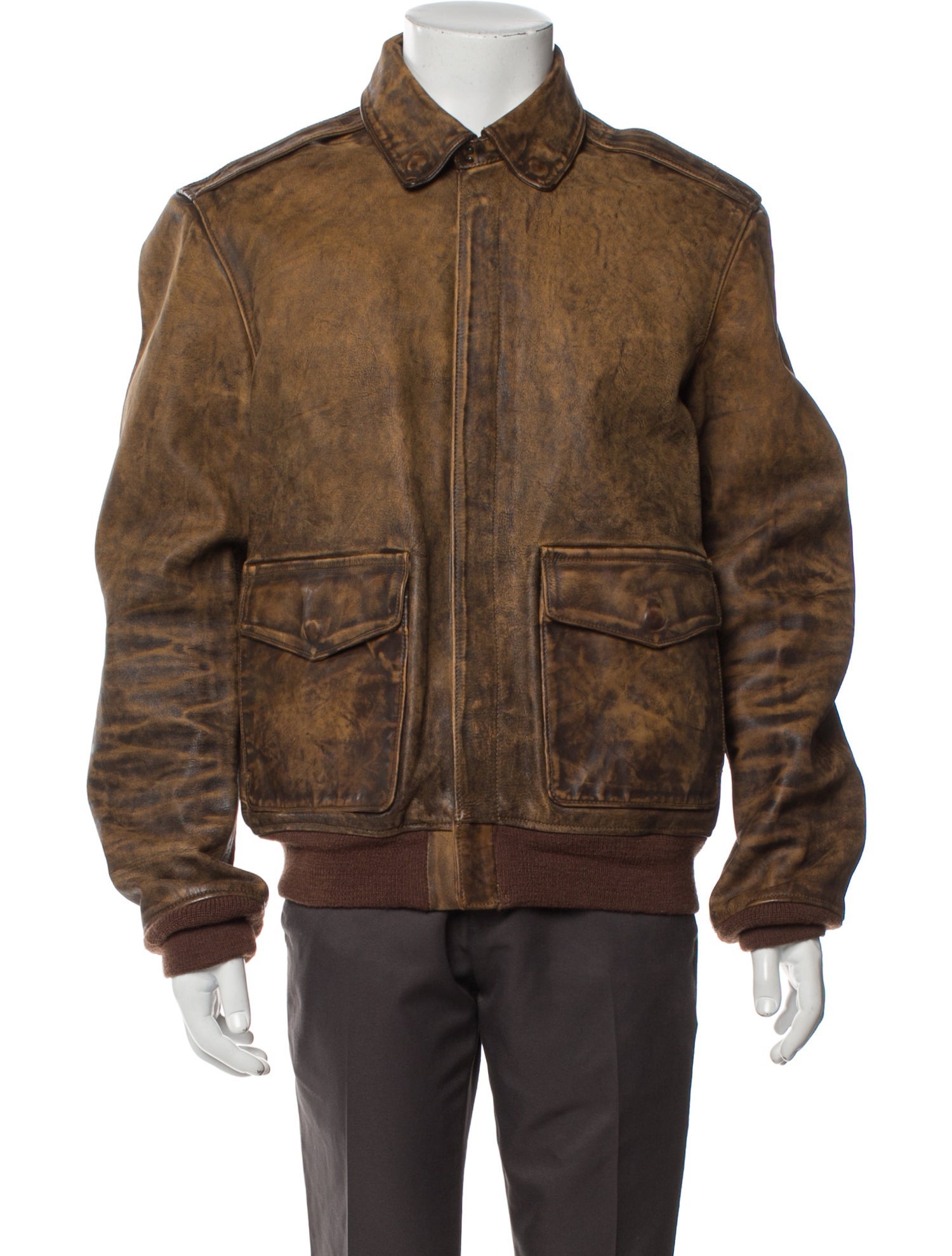 Polo Ralph Lauren Leather Bomber Jacket