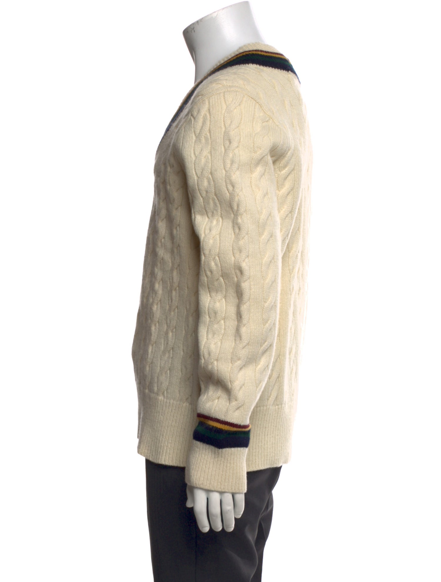 Polo Ralph Lauren Colorblock Pattern V-Neck Pullover