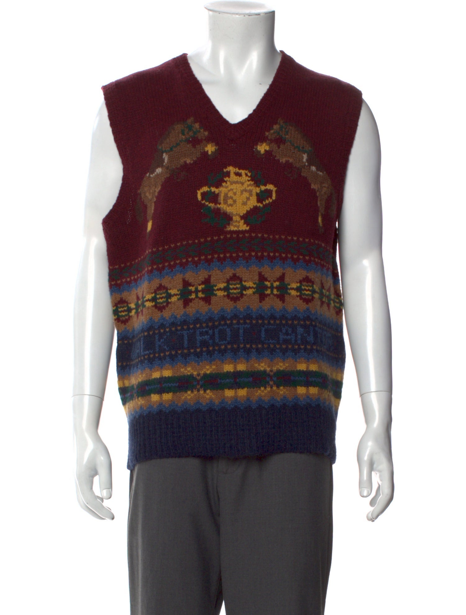Polo Ralph Lauren Wool Printed Sweater Vest