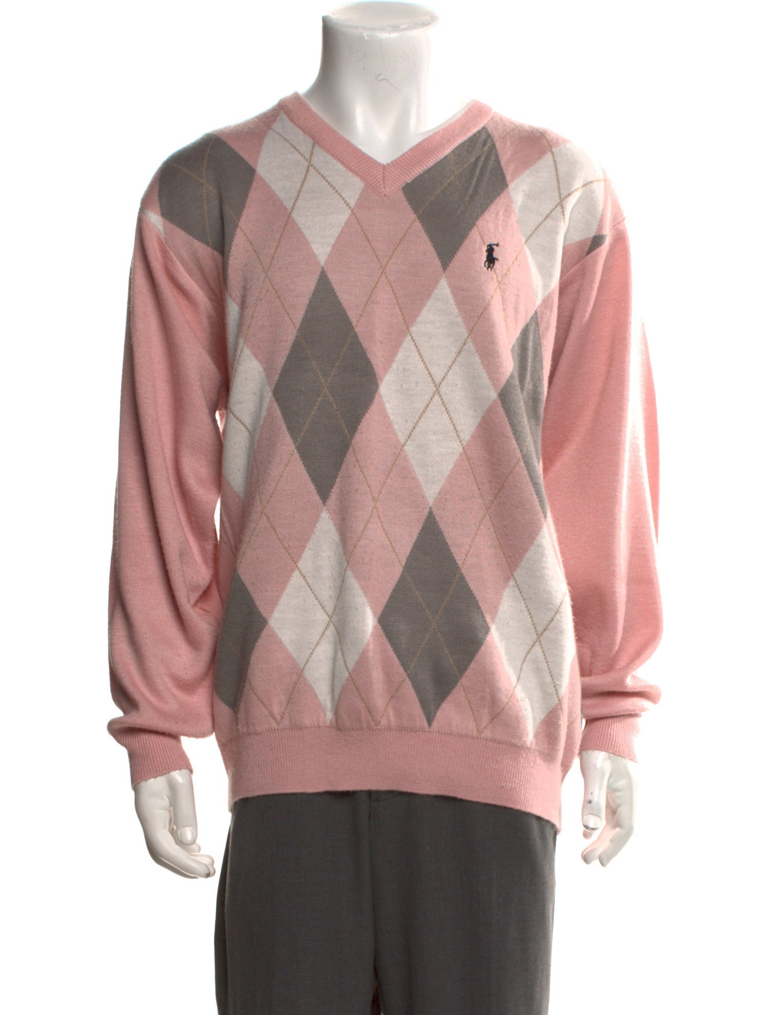 Polo Ralph Lauren Plaid Print V-Neck Pullover