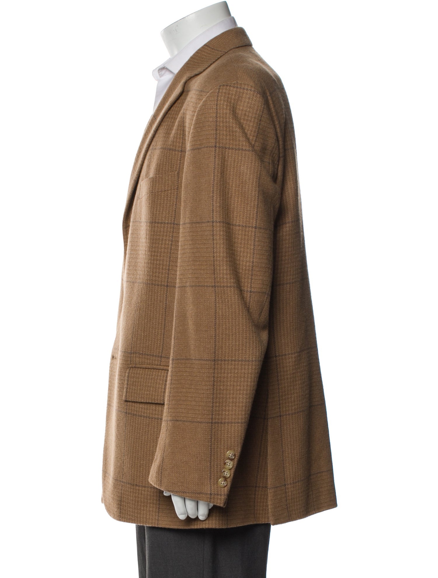 Polo Ralph Lauren Cashmere Plaid Print Overcoat