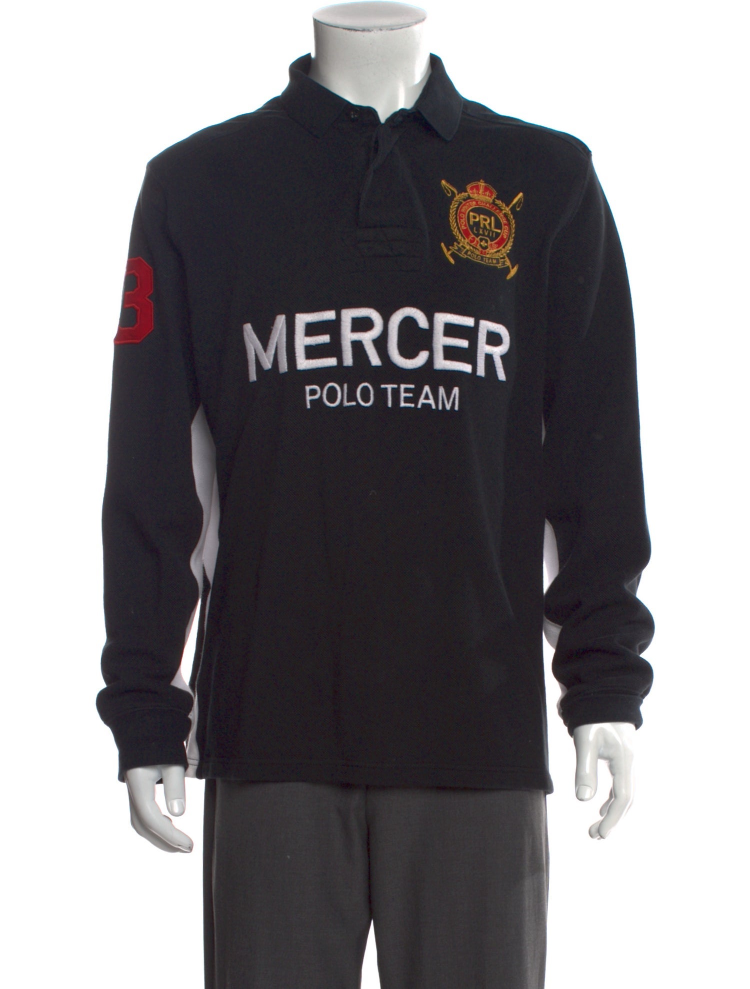 Polo Ralph Lauren Graphic Print Collar Polo Sweater