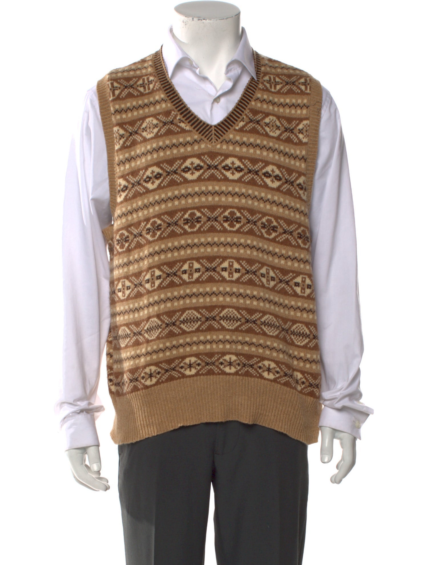 Polo Ralph Lauren Graphic Print V-Neck Sweater Vest