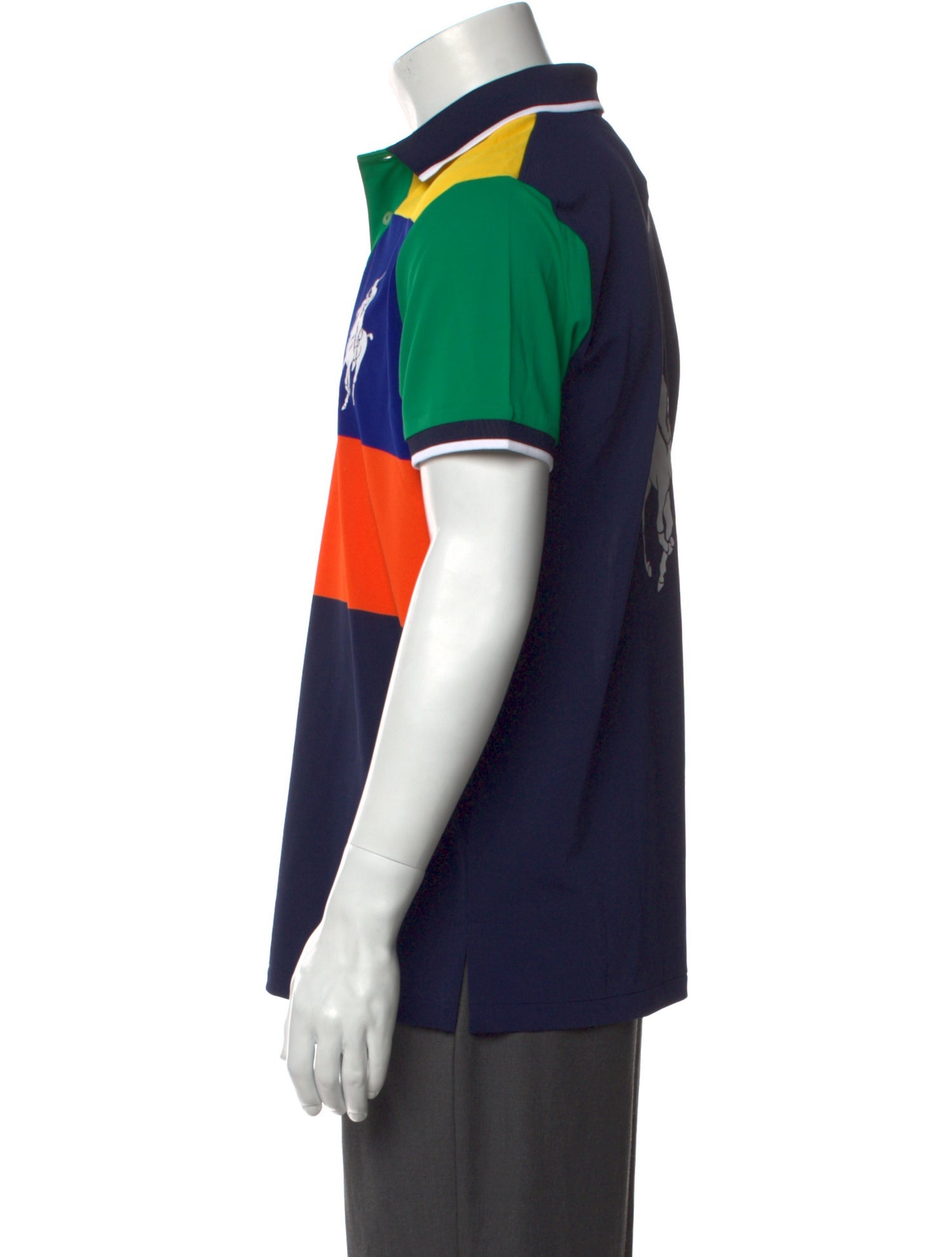 Polo Ralph Lauren Colorblock Pattern Collar Polo Shirt