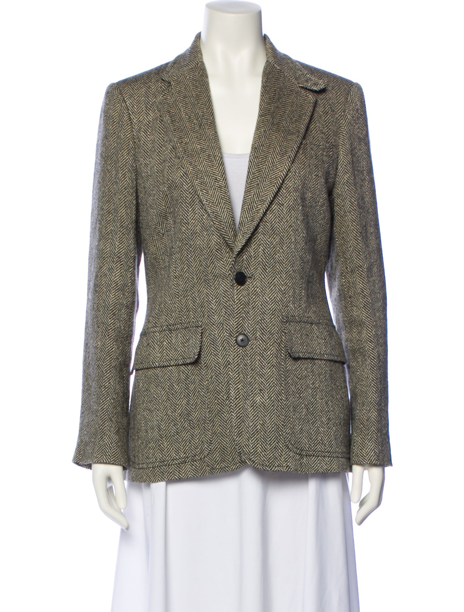 Polo Ralph Lauren Linen Colorblock Pattern Blazer