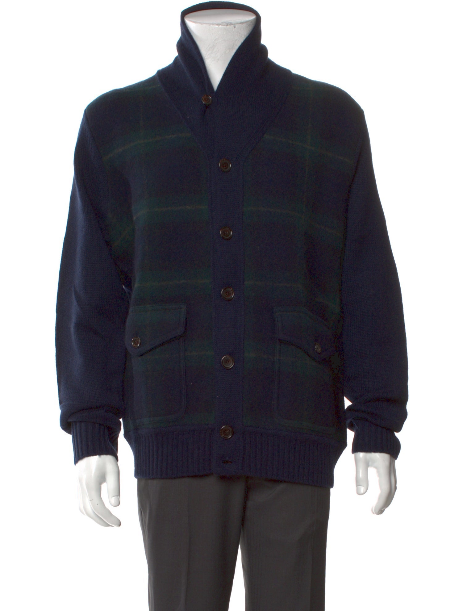 Polo Ralph Lauren Wool Mock Neck Cardigan