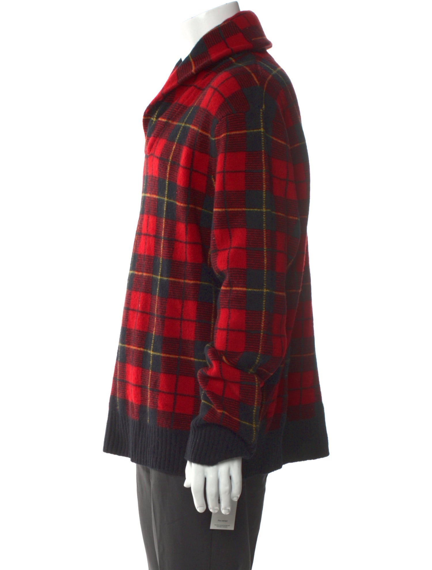 Polo Ralph Lauren Lambswool Plaid Print Cardigan