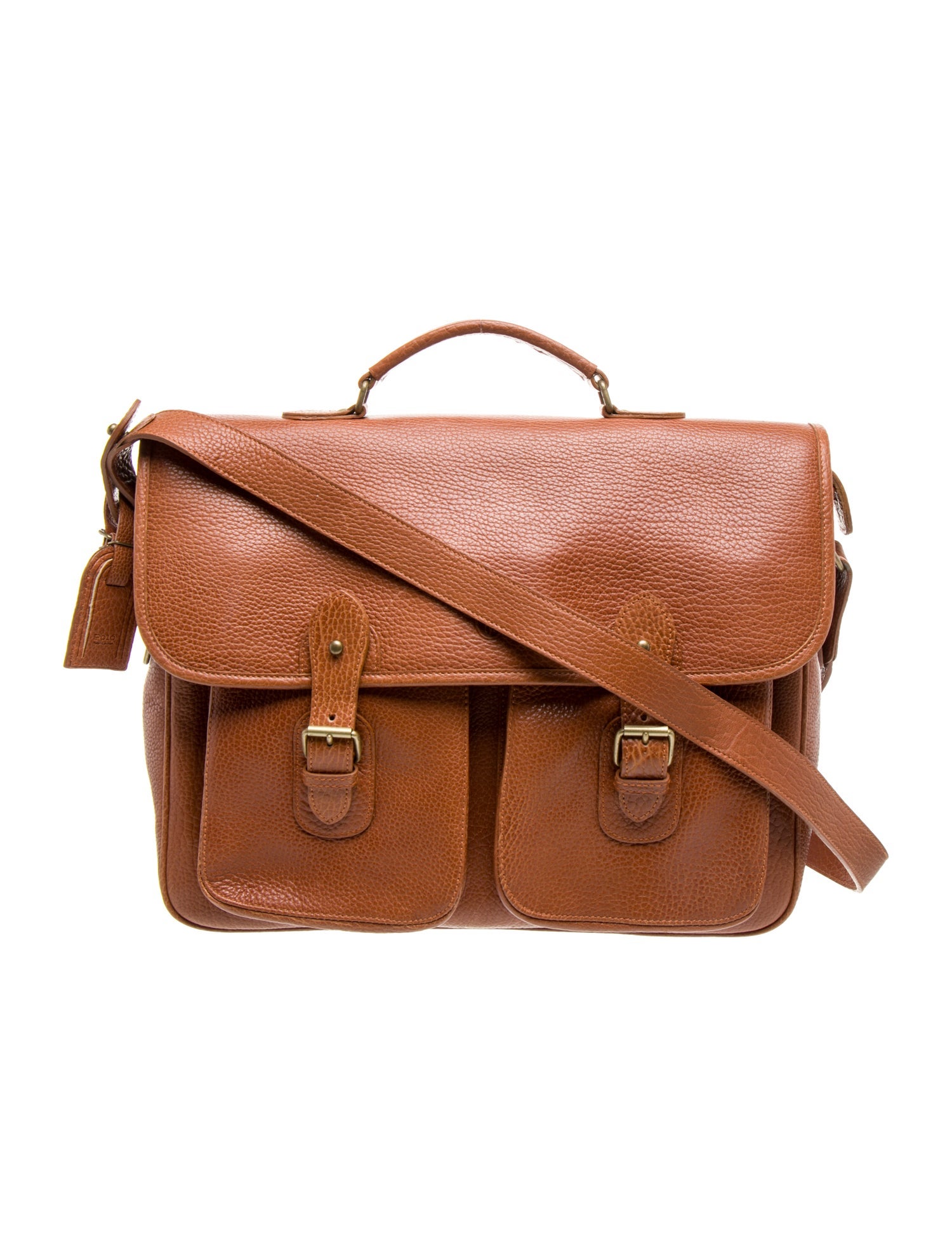 Polo Ralph Lauren Leather Messenger Bag