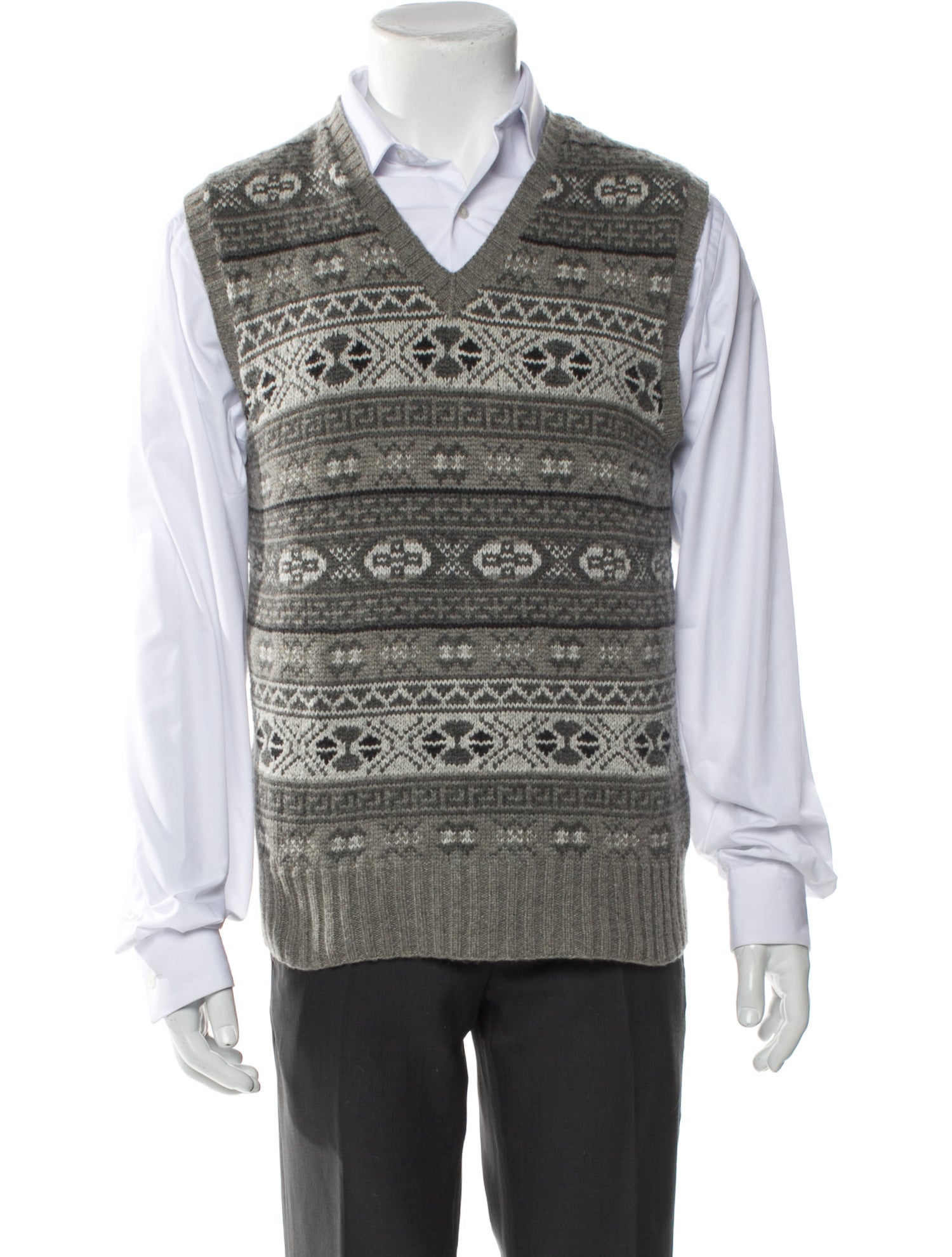 Polo Ralph Lauren Printed V-Neck Sweater Vest