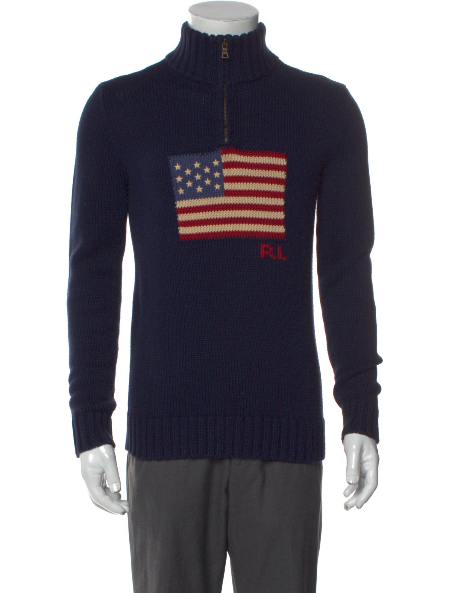 Polo Ralph Lauren Graphic Print Turtleneck Pullover