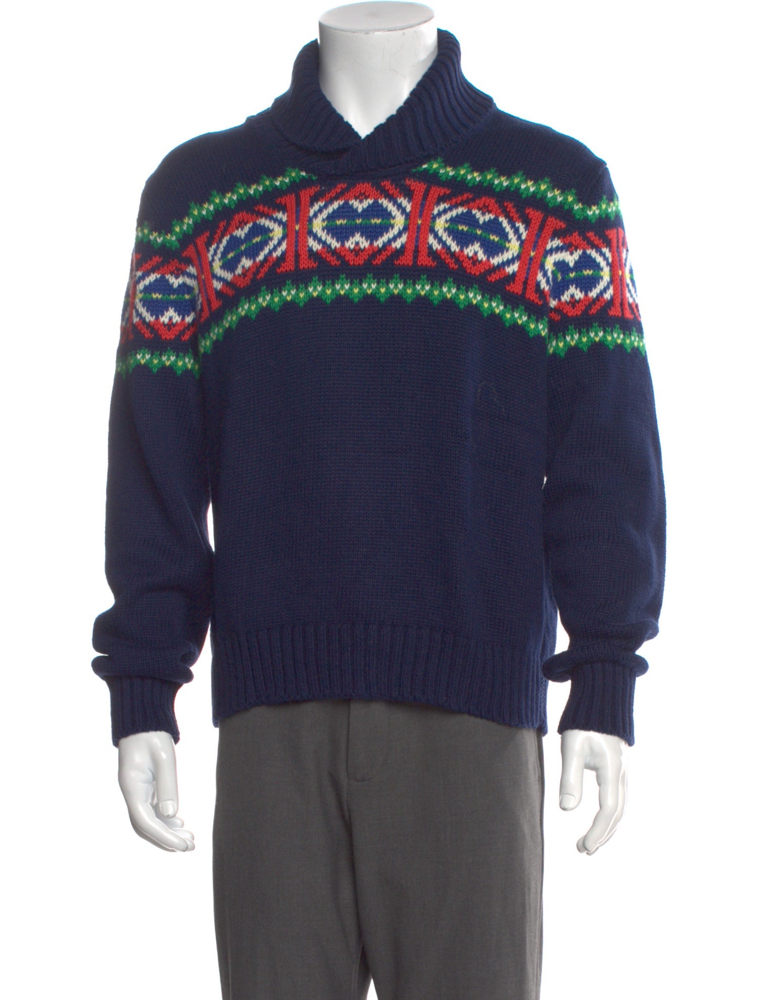 Polo Ralph Lauren Graphic Print V-Neck Pullover