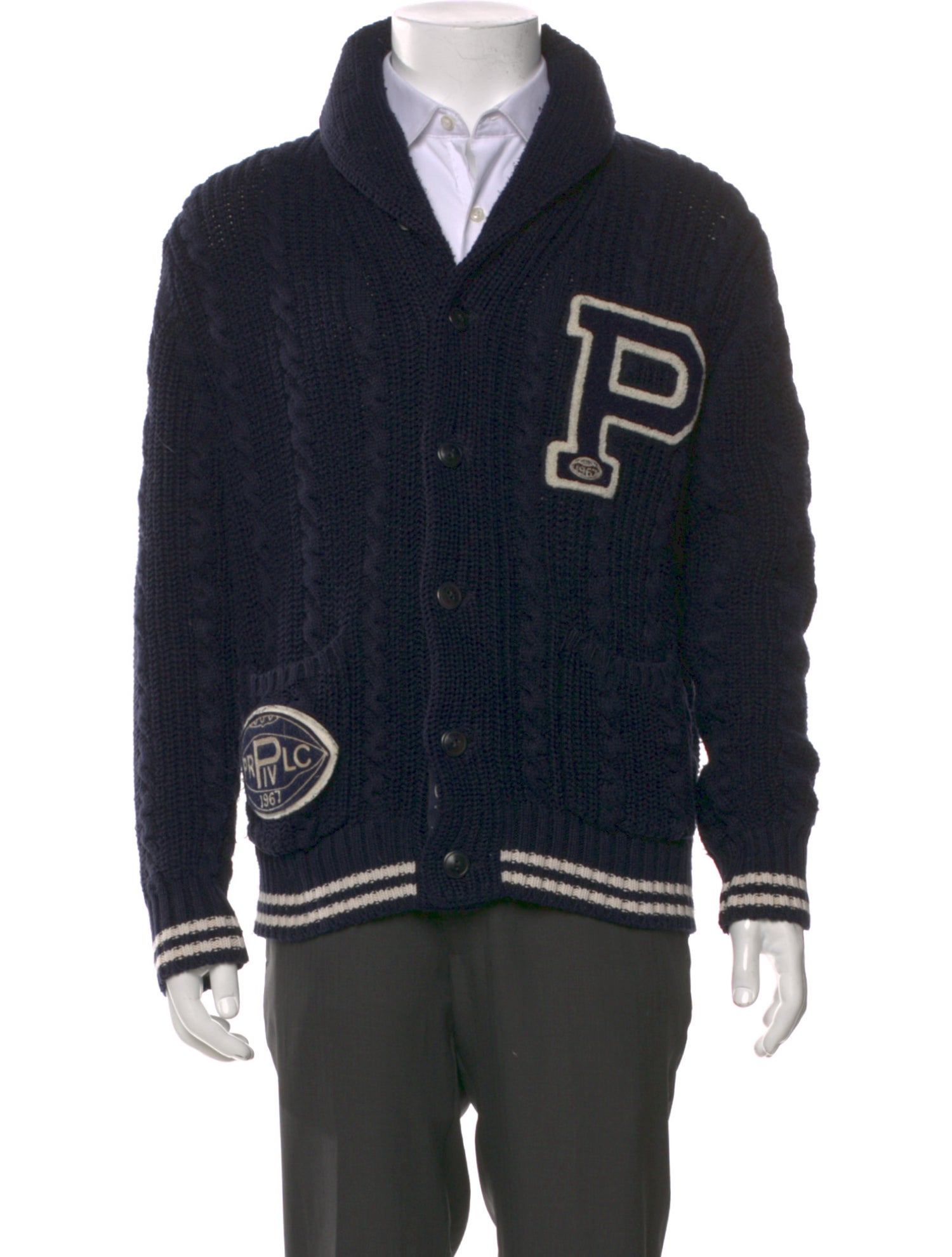 Polo Ralph Lauren Graphic Print V-Neck Cardigan