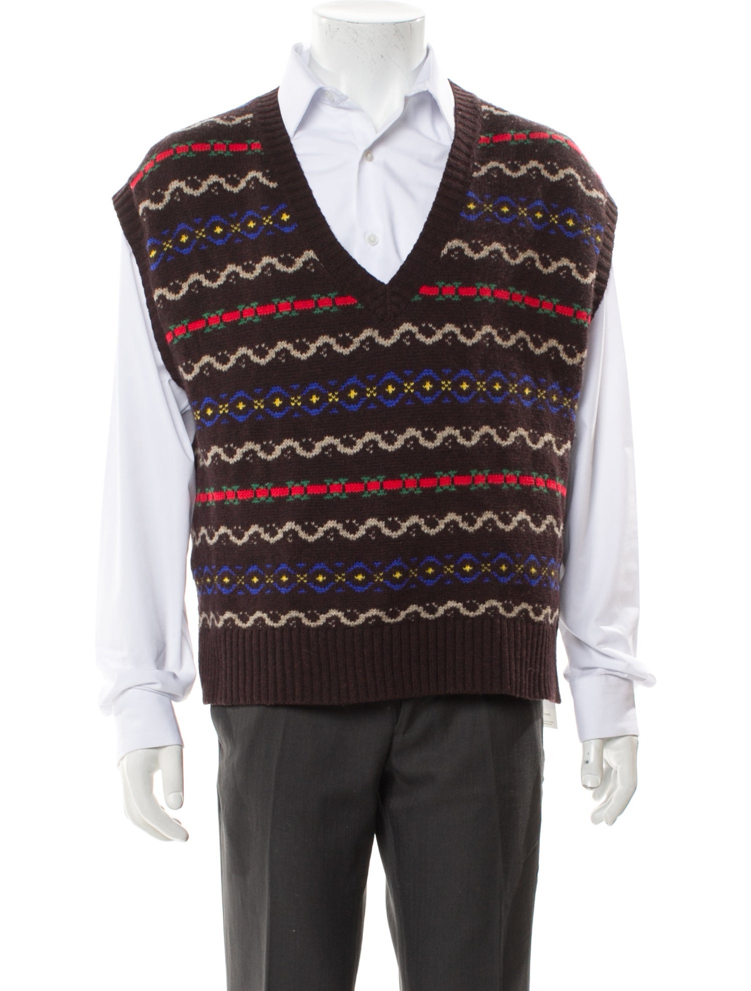 Polo Ralph Lauren Wool Printed Sweater Vest