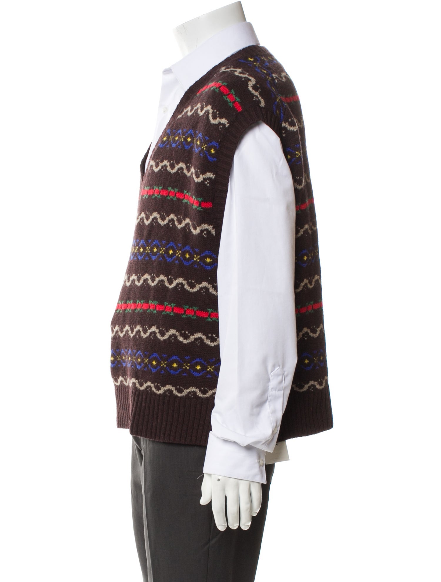 Polo Ralph Lauren Wool Printed Sweater Vest