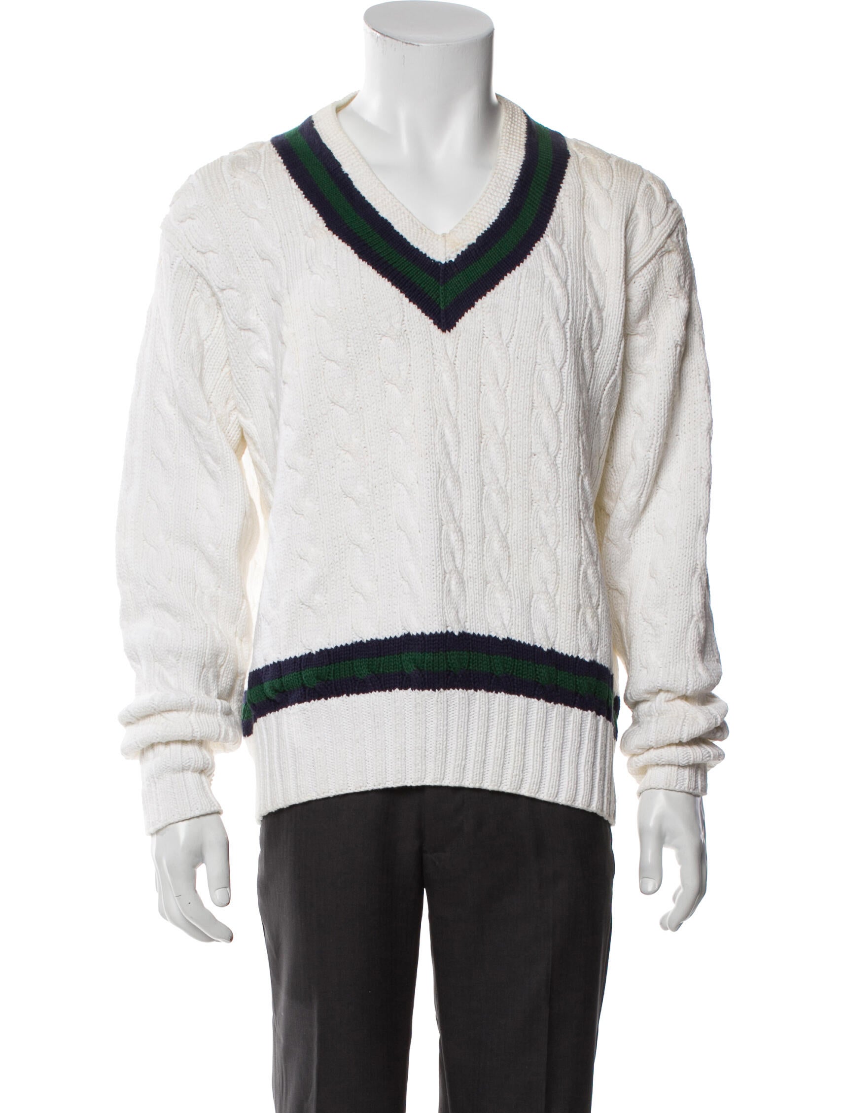 Polo Ralph Lauren Colorblock Pattern V-Neck Cardigan