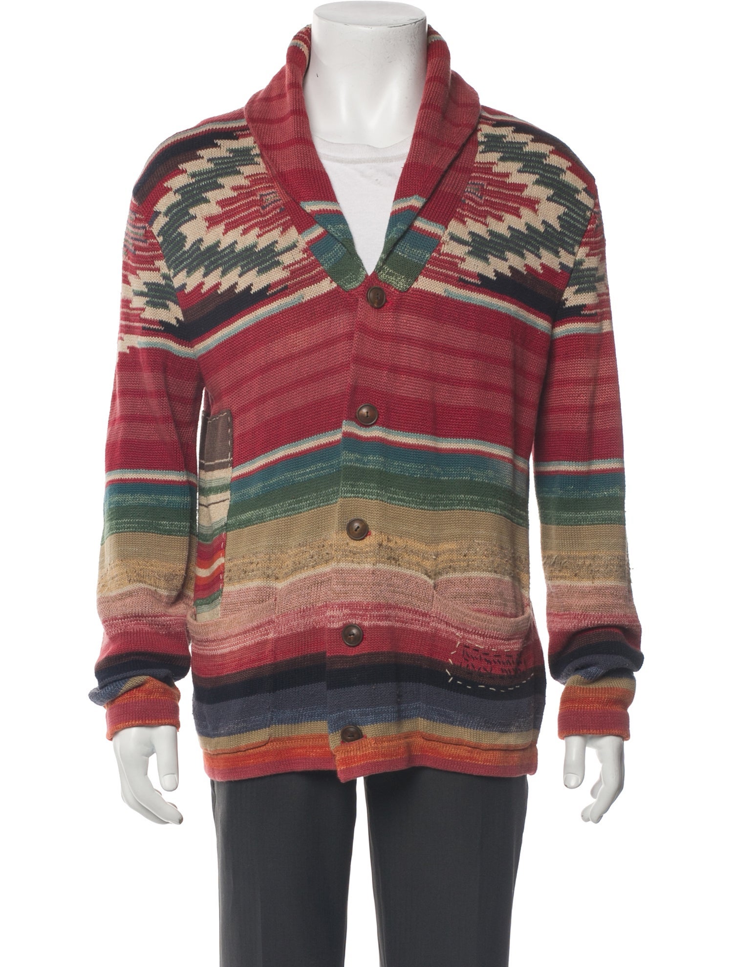 Polo Ralph Lauren Striped V-Neck Cardigan