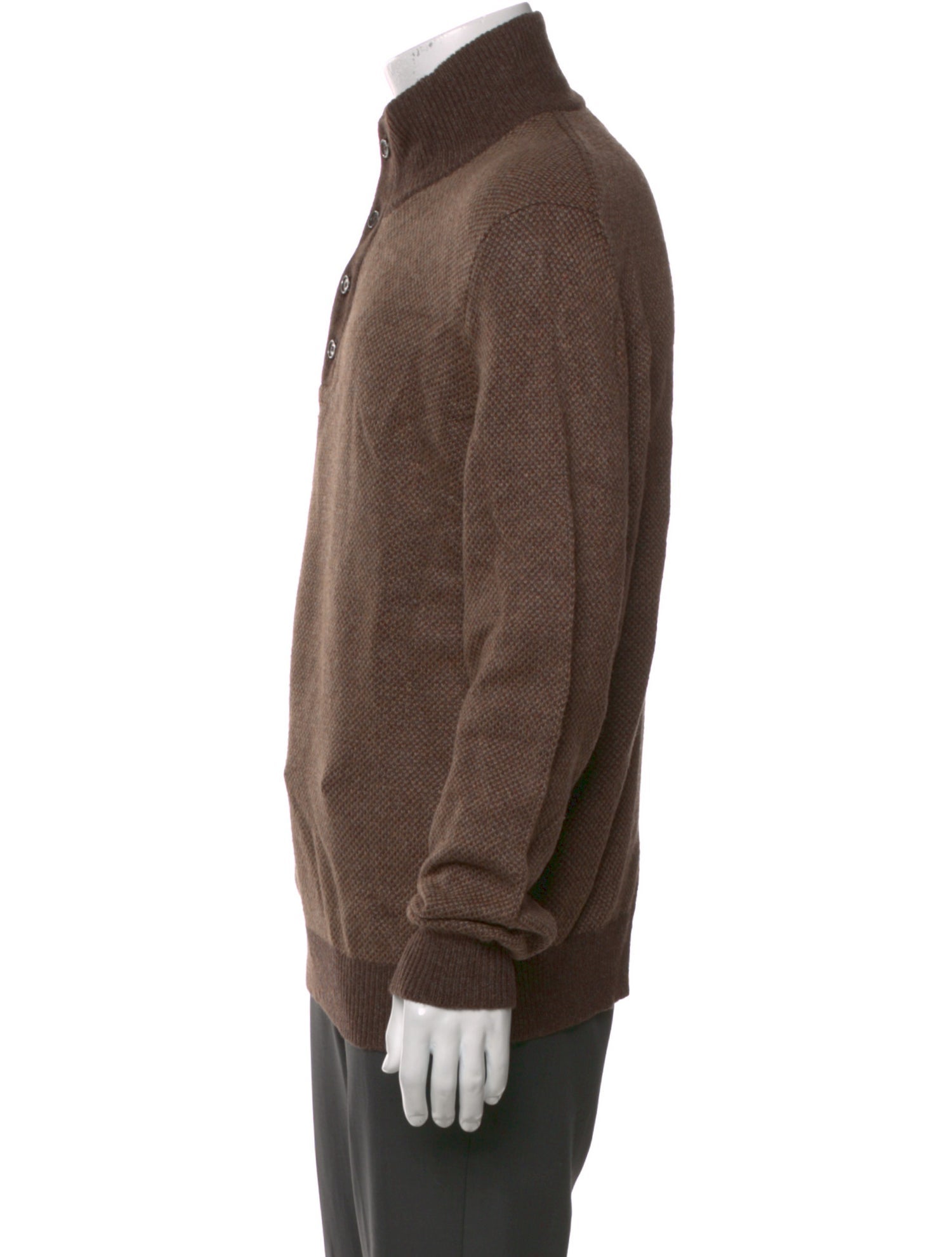 Polo Ralph Lauren Silk Mock Neck Pullover