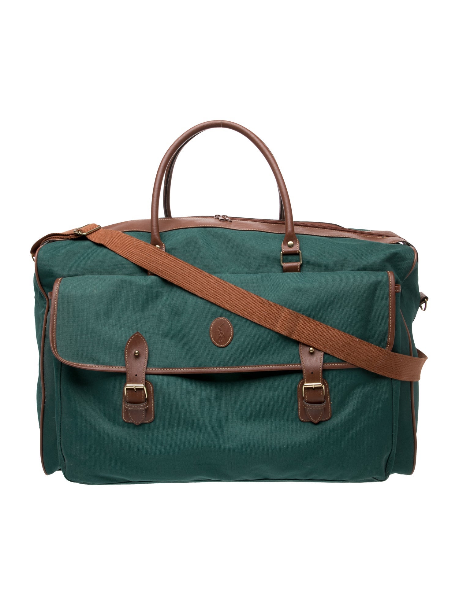 Polo Ralph Lauren Canvas Leather Trim Duffle Bag