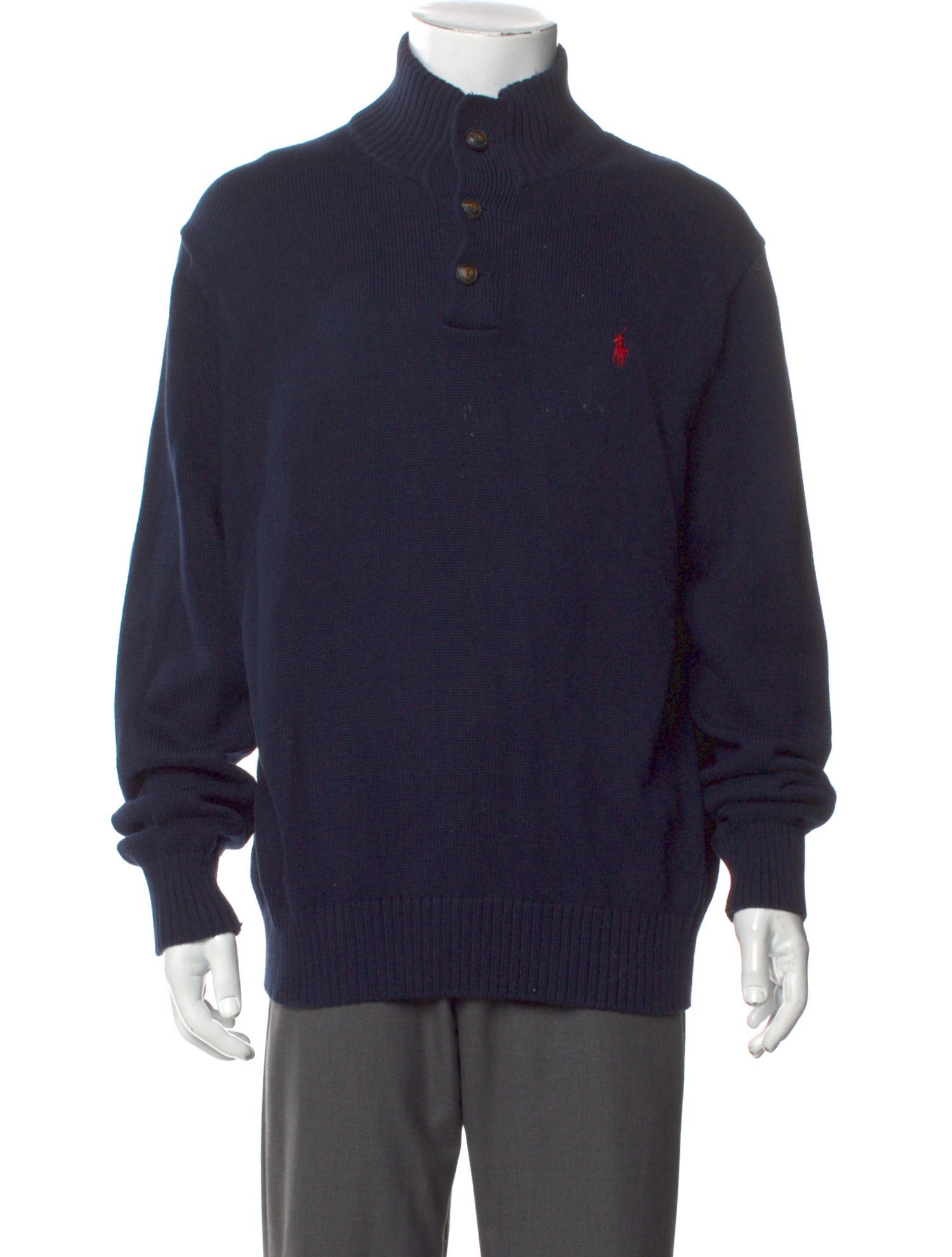 Polo Ralph Lauren Mock Neck Long Sleeve Polo Sweater