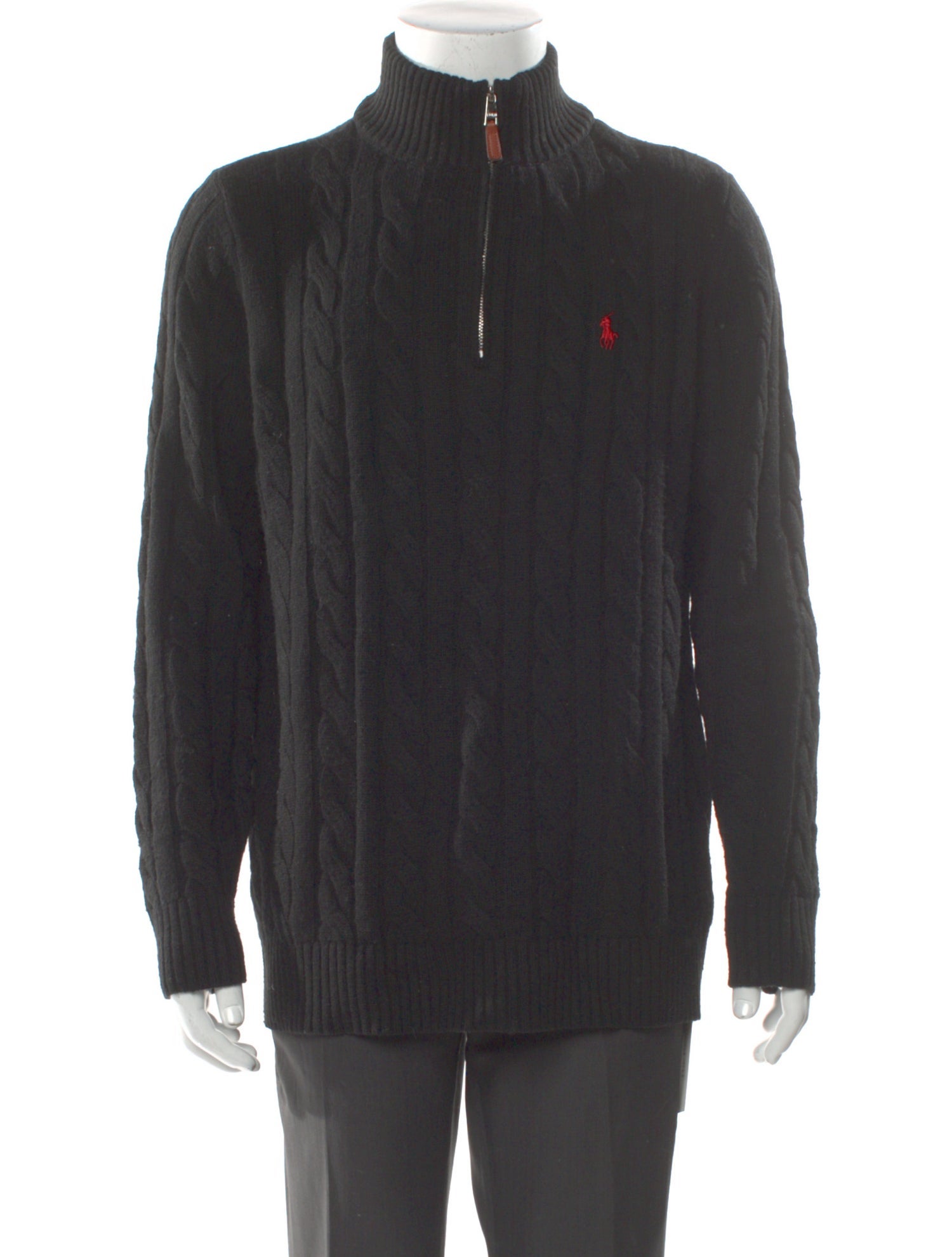 Polo Ralph Lauren Mock Neck Long Sleeve Polo Sweater