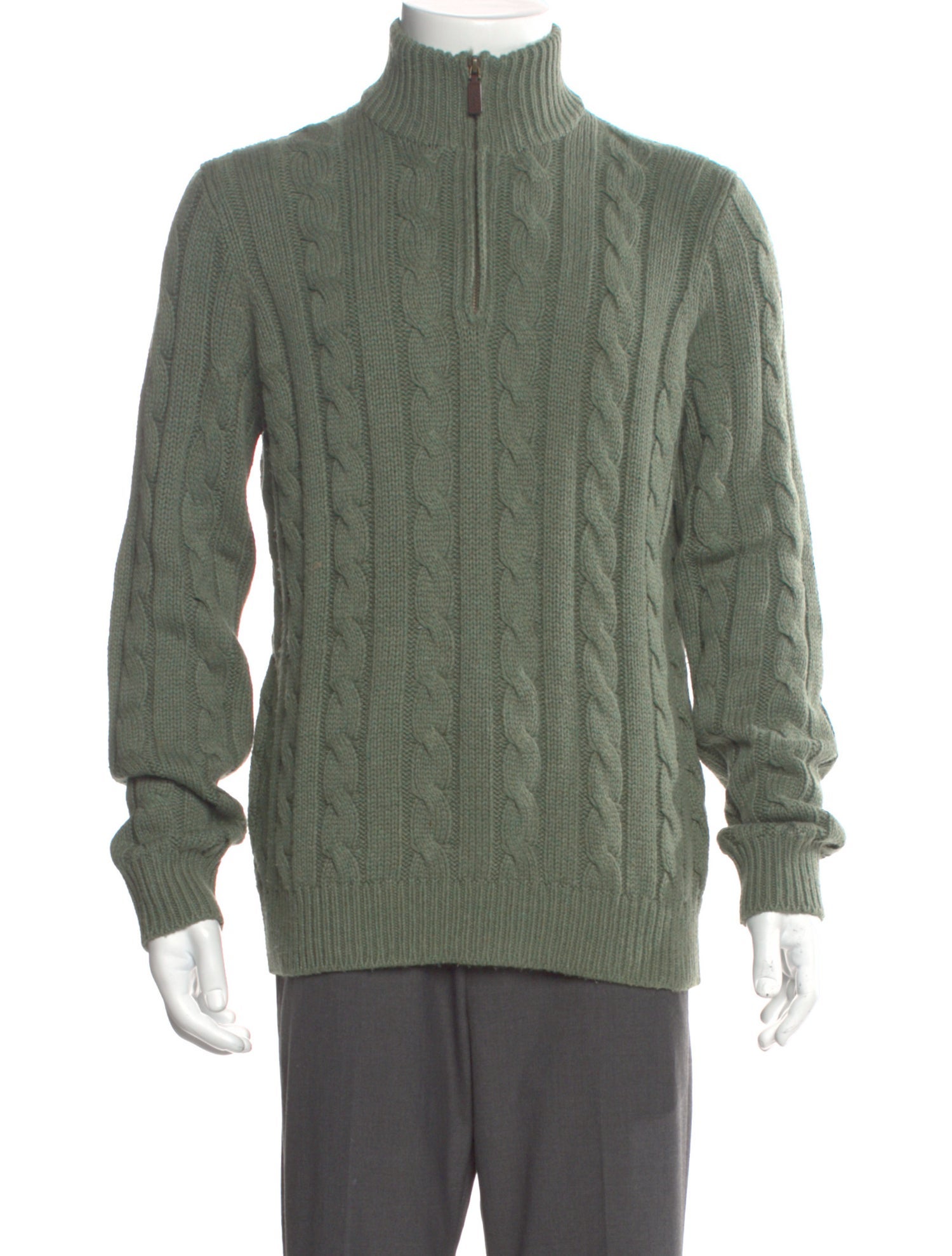 Polo Ralph Lauren Silk Mock Neck Pullover