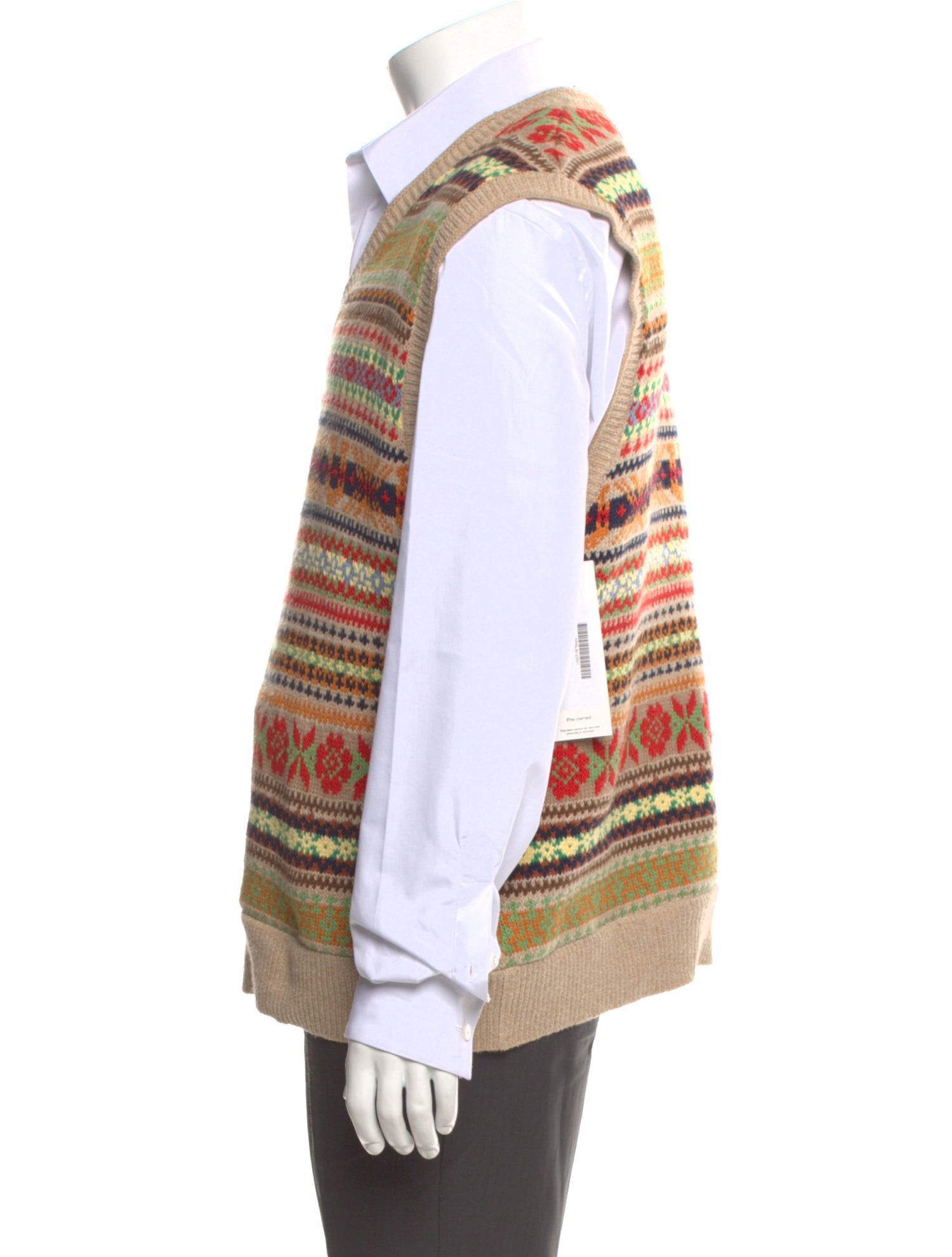 Polo Ralph Lauren Patterned V-Neck Sweater Vest