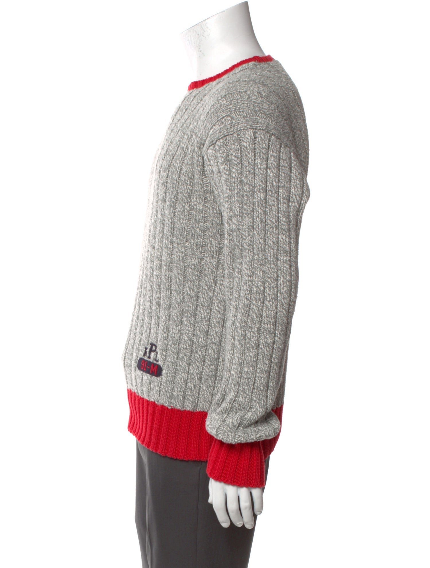 Polo Ralph Lauren Colorblock Pattern Crew Neck Pullover