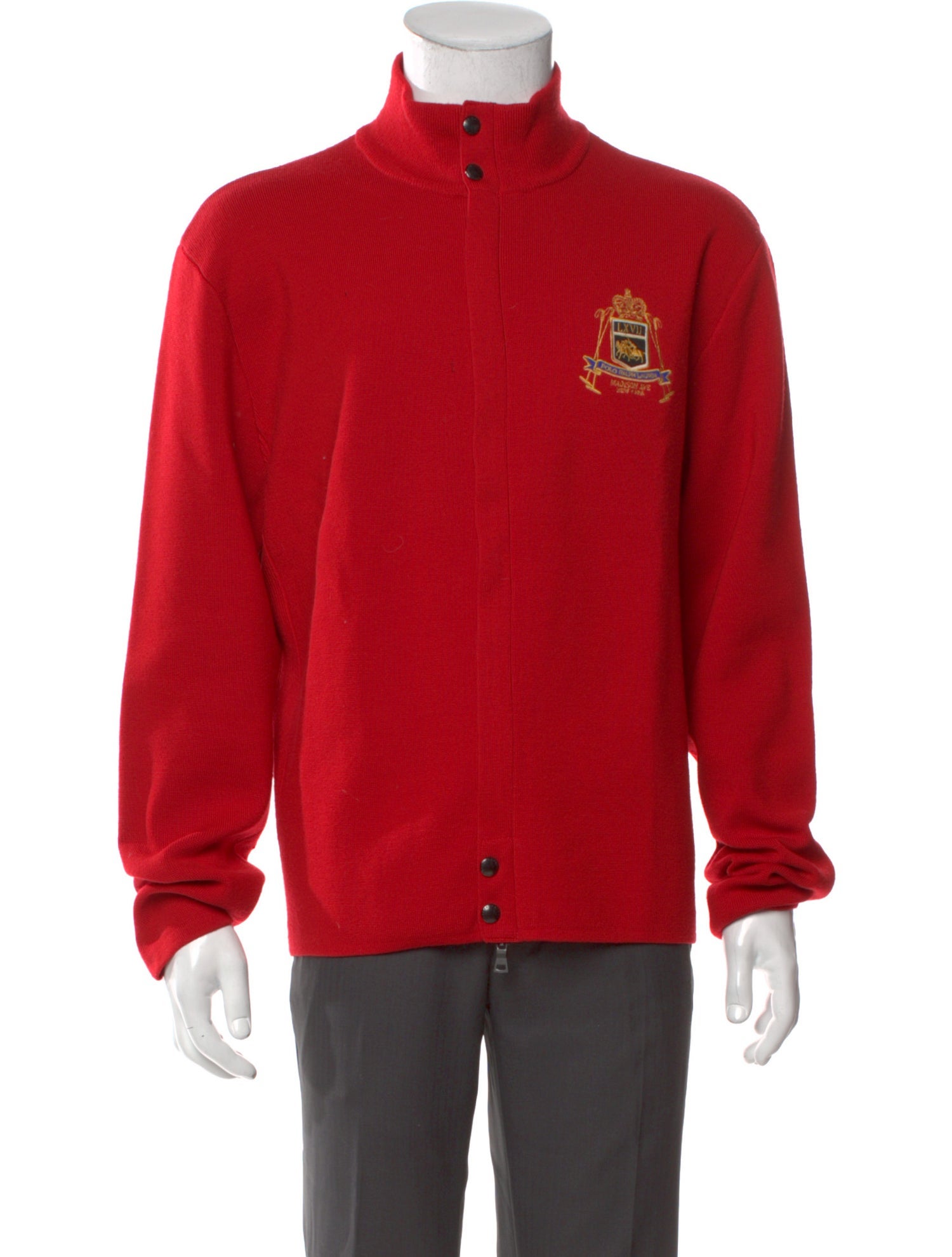 Polo Ralph Lauren Merino Wool Graphic Print Cardigan