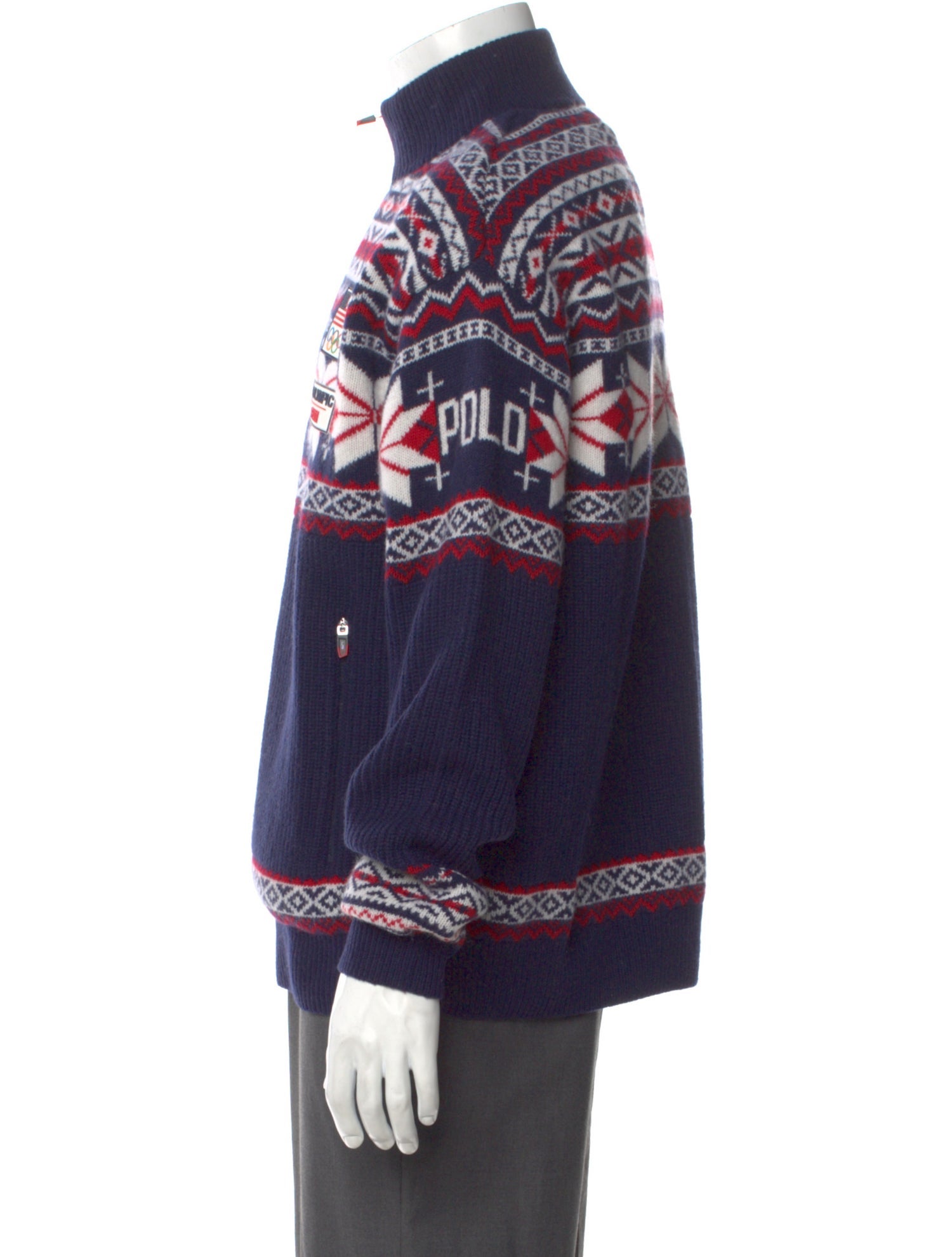 Polo Ralph Lauren Wool Printed Pullover w/ Tags