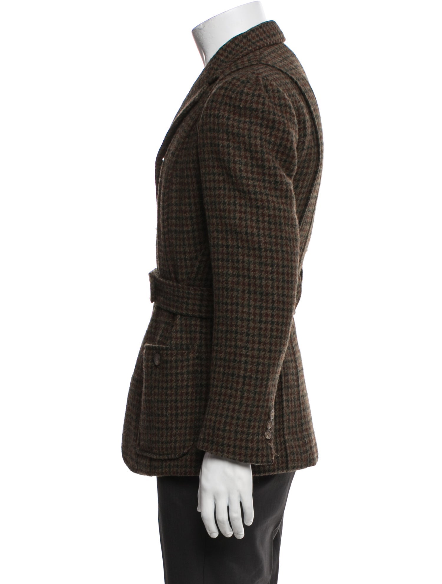 Polo Ralph Lauren Houndstooth Print Peacoat