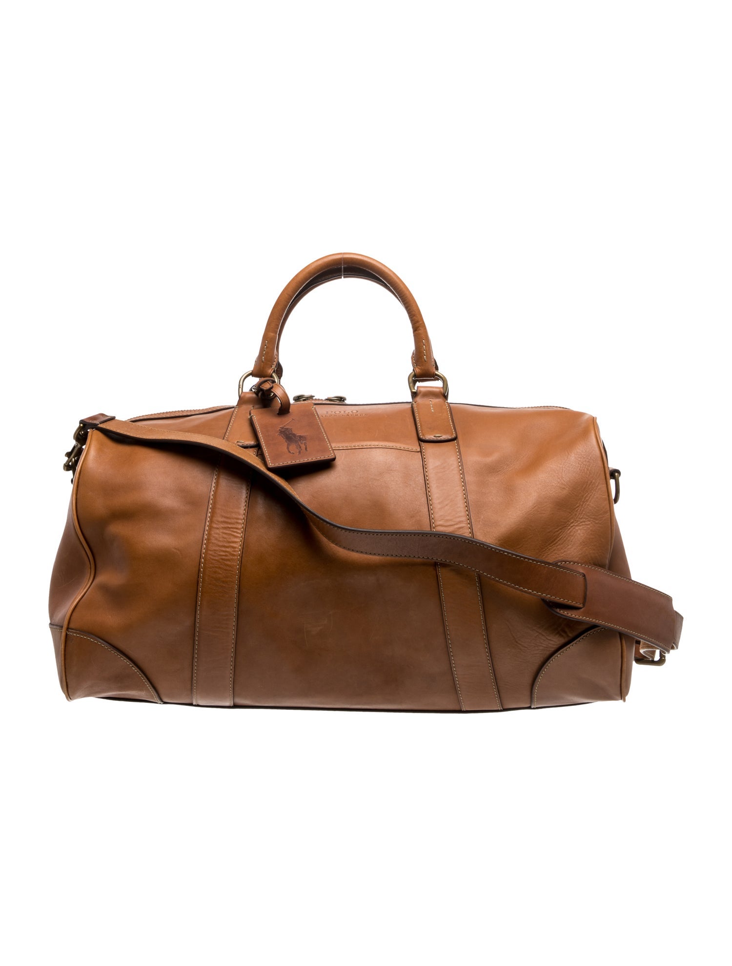 Polo Ralph Lauren Brown Leather Duffle Bag
