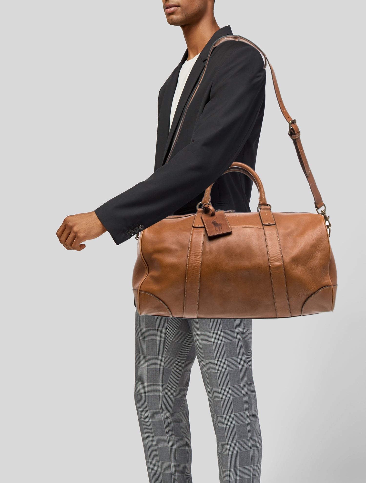 Polo Ralph Lauren Brown Leather Duffle Bag