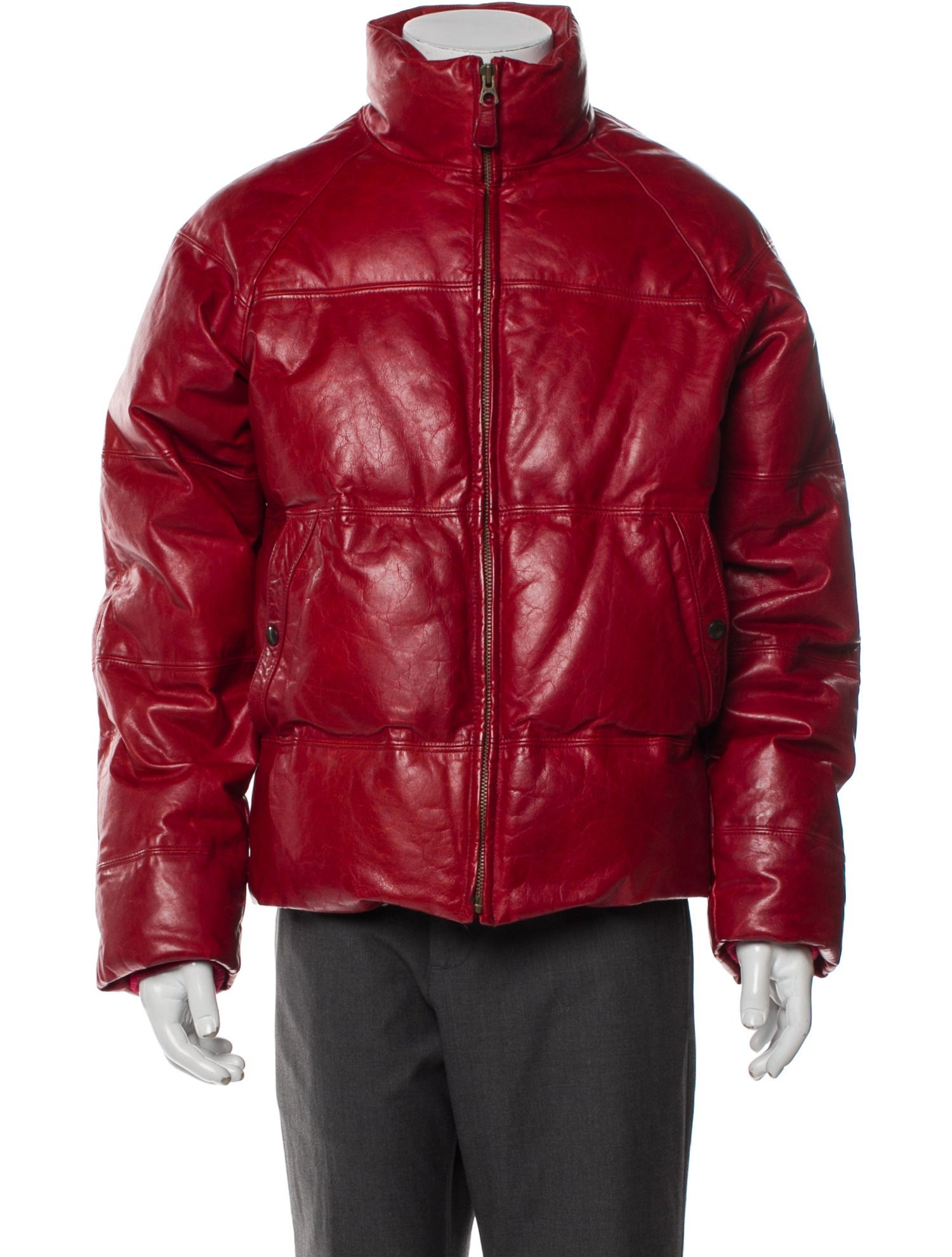 Polo Ralph Lauren Leather Puffer Coat