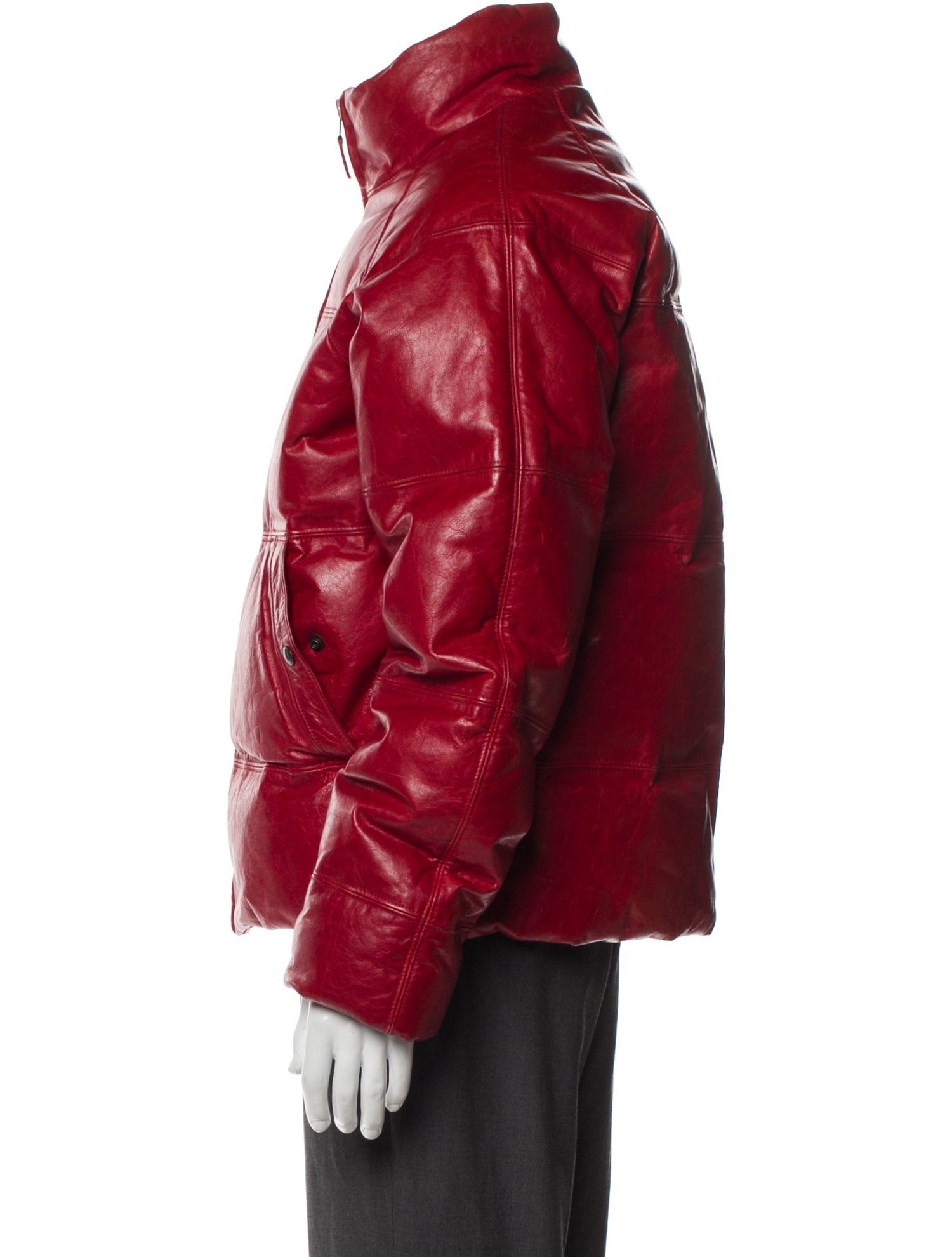 Polo Ralph Lauren Leather Puffer Coat