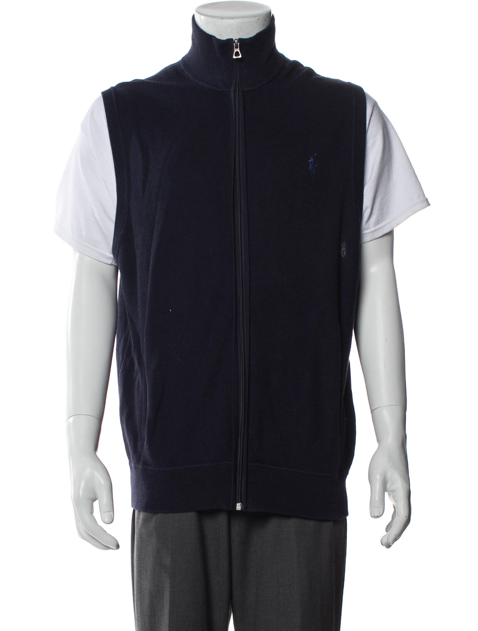 Polo Ralph Lauren Mock Neck Sleeveless Sweater Vest