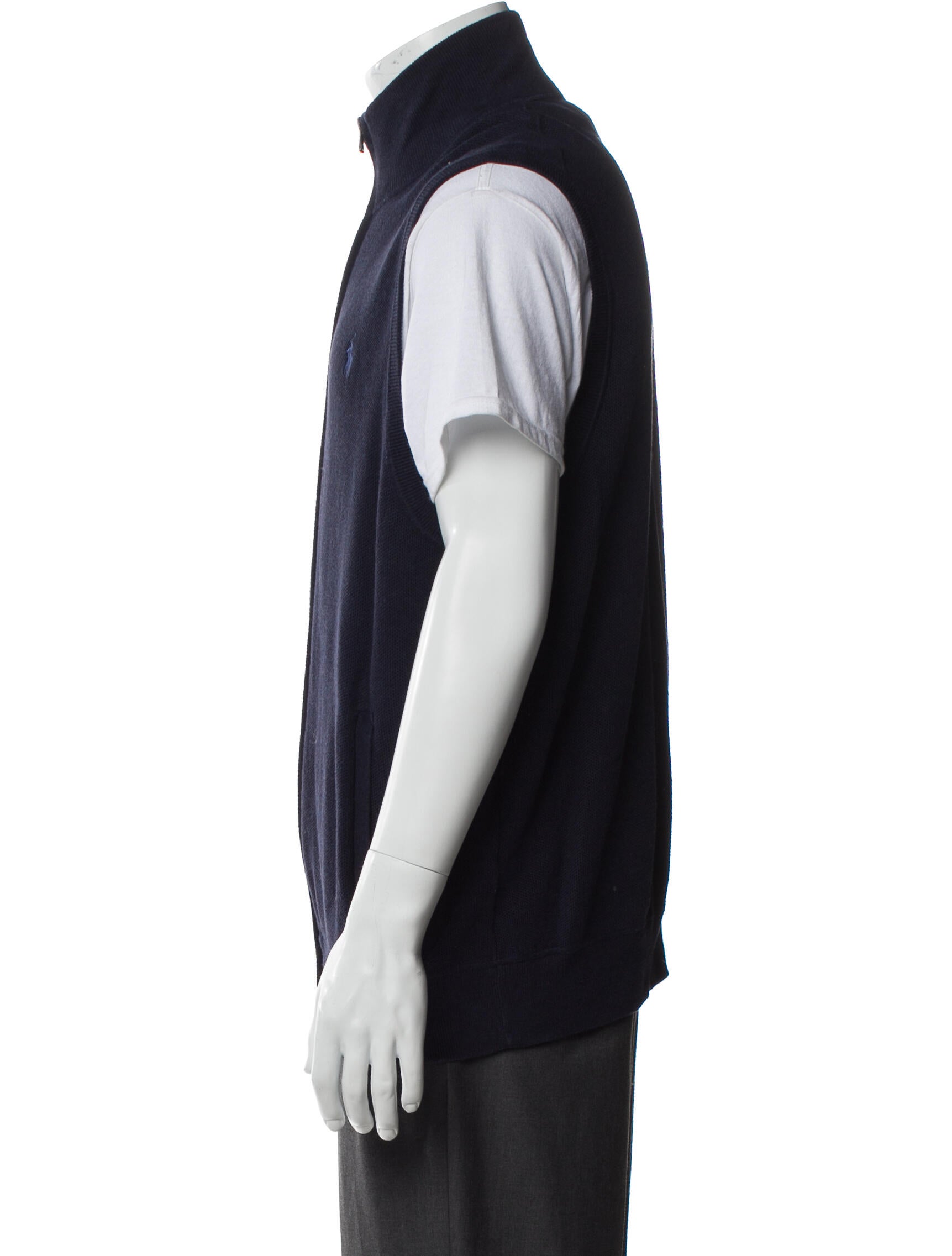 Polo Ralph Lauren Mock Neck Sleeveless Sweater Vest