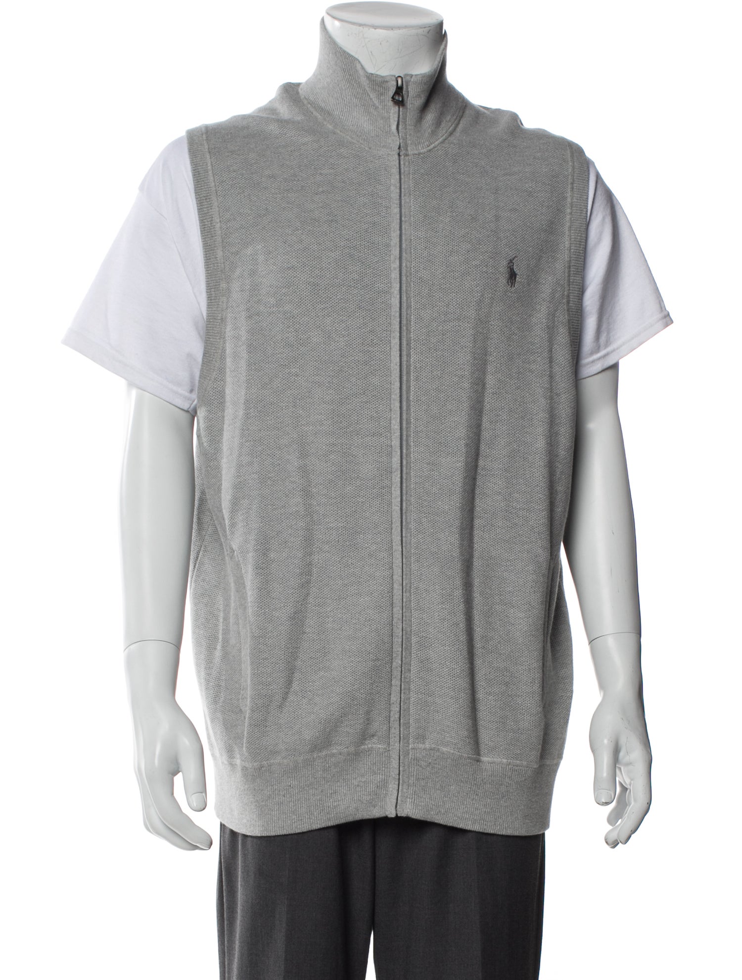 Polo Ralph Lauren Mock Neck Sleeveless Sweater Vest