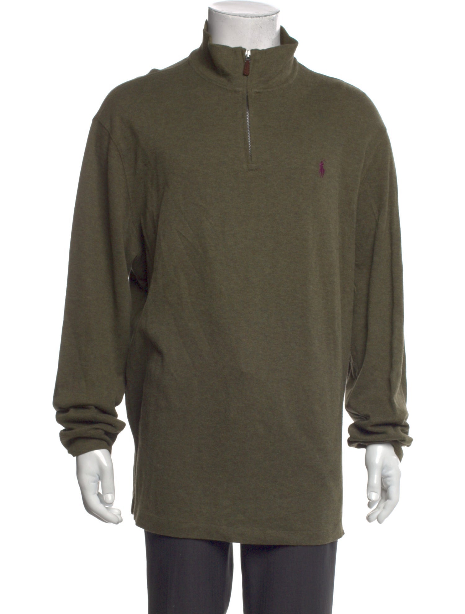 Polo Ralph Lauren Mock Neck Long Sleeve Polo Sweater