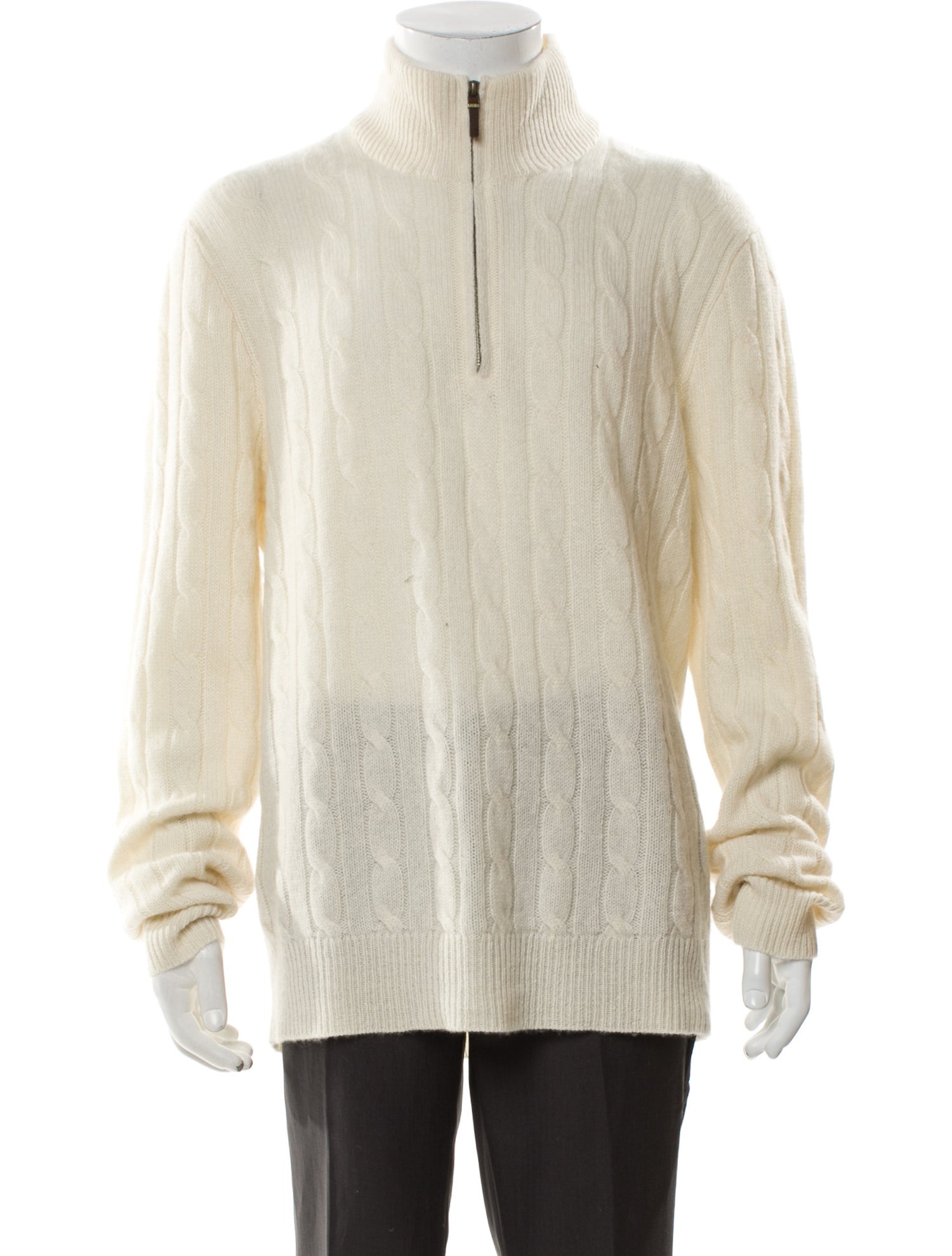 Polo Ralph Lauren Cashmere Mock Neck Polo Sweater w/ Tags