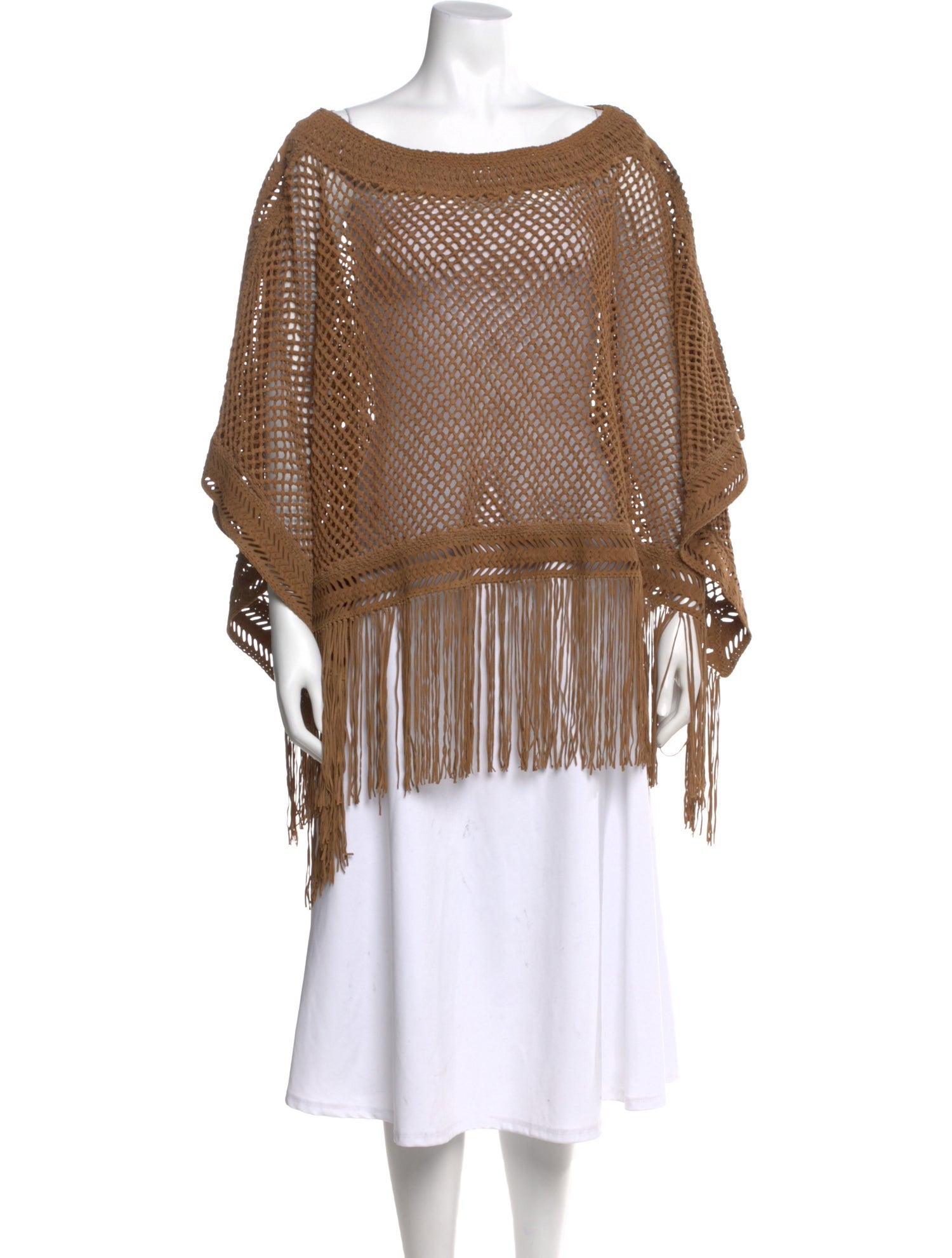 Polo Ralph Lauren Suede Bateau Neckline Sweater