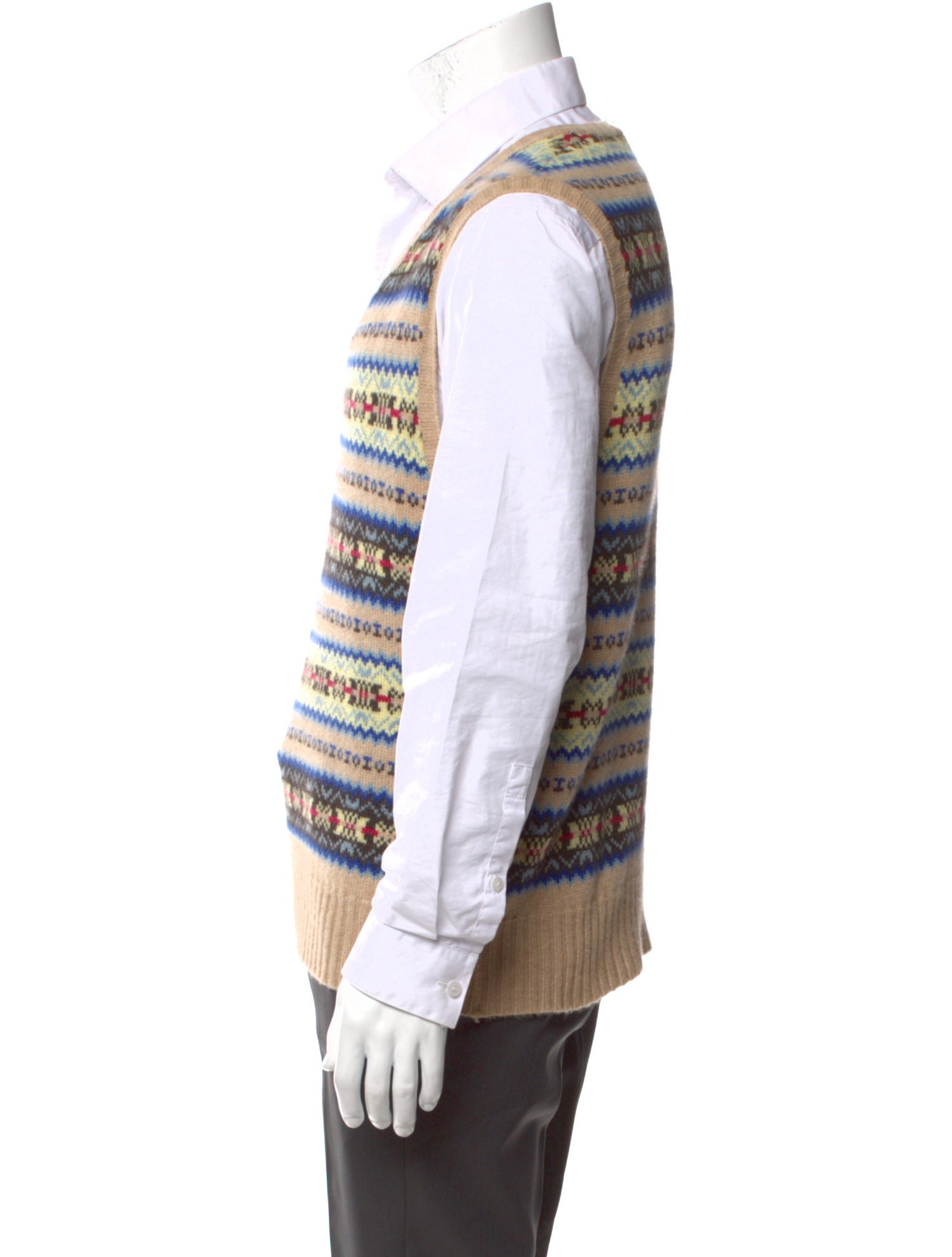 Polo Ralph Lauren Cashmere Printed Sweater Vest