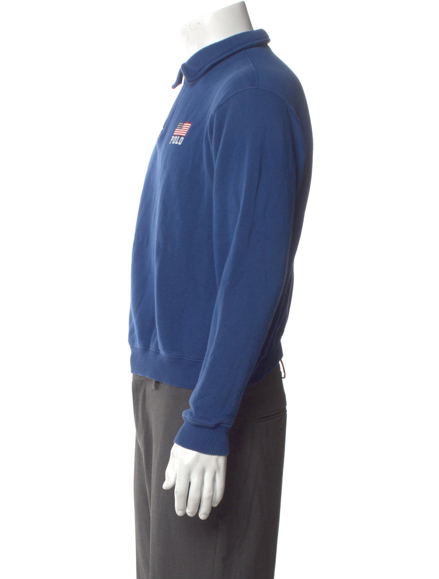 Polo Ralph Lauren Graphic Print Mock Neck Polo Sweater