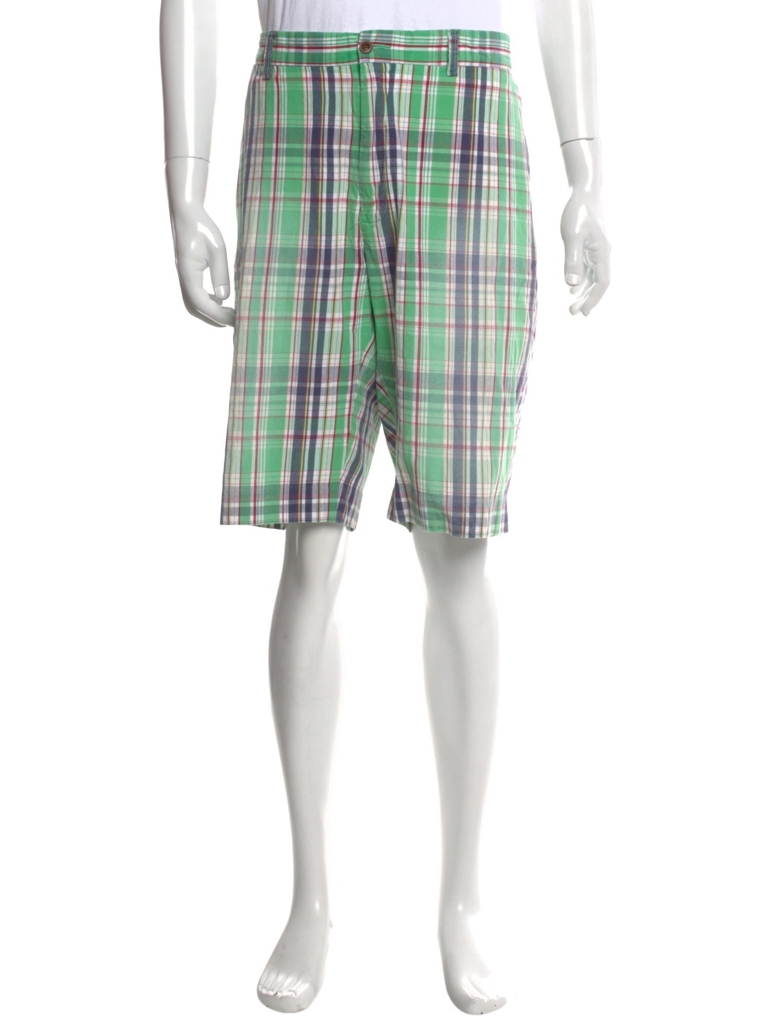 Polo Ralph Lauren Plaid Print Flat Front Shorts
