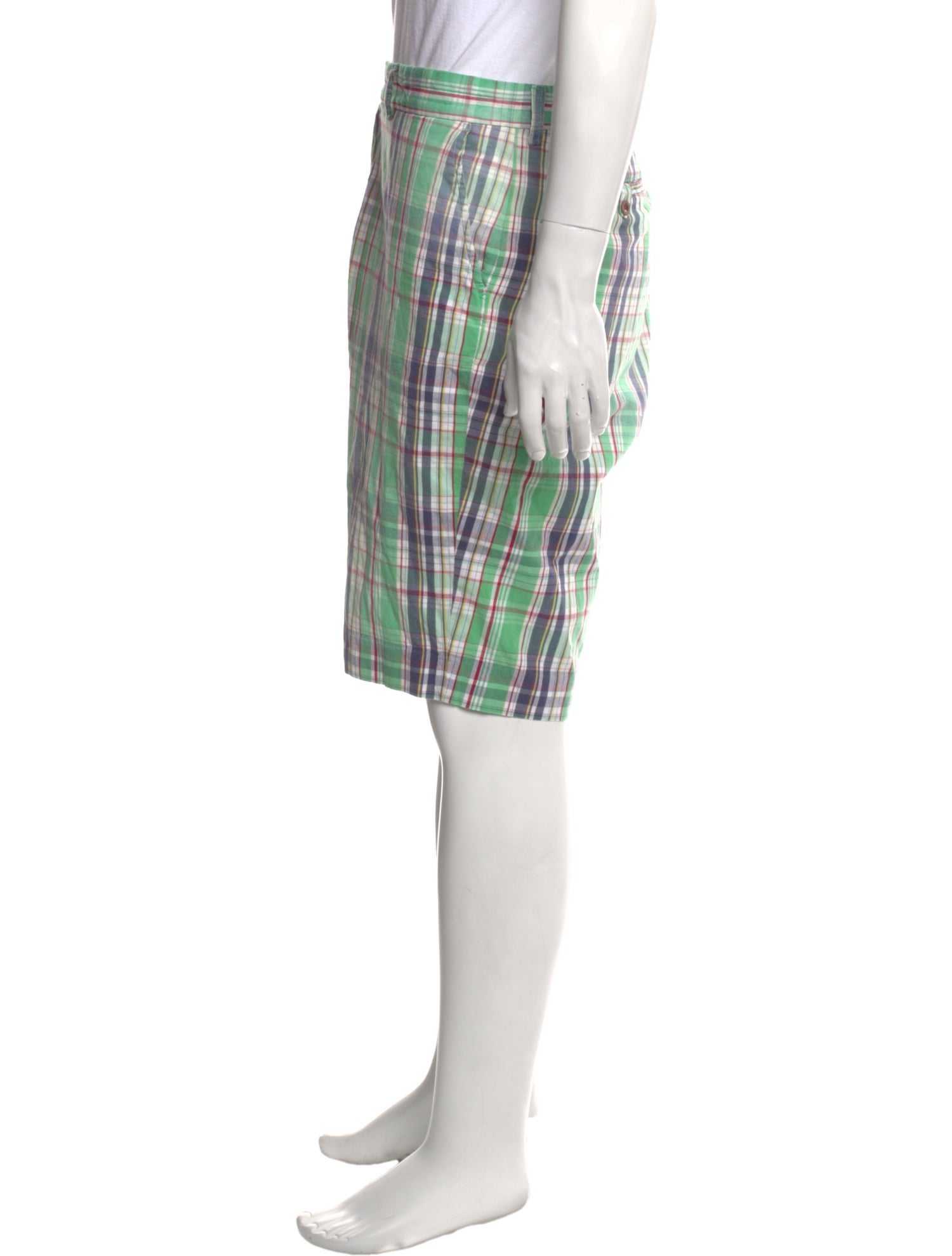 Polo Ralph Lauren Plaid Print Flat Front Shorts