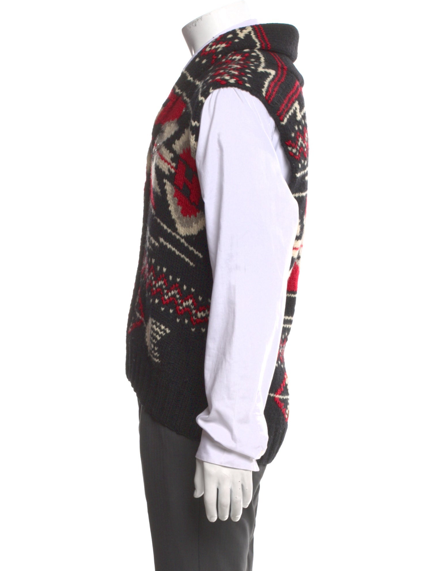 Polo Ralph Lauren Wool Tweed Pattern Sweater Vest