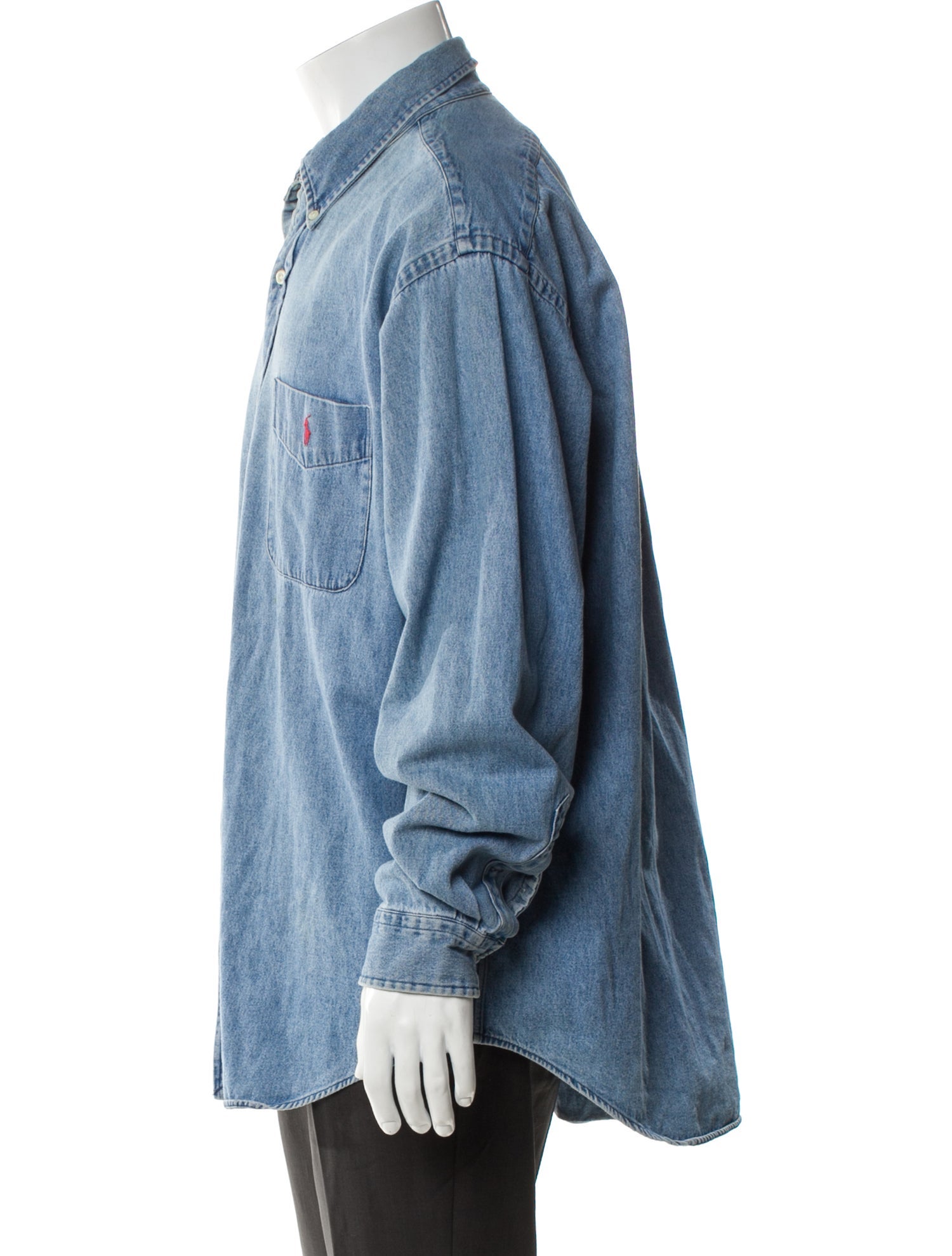 Polo Ralph Lauren Vintage Late 1990's - Early 2000's Denim Shirt