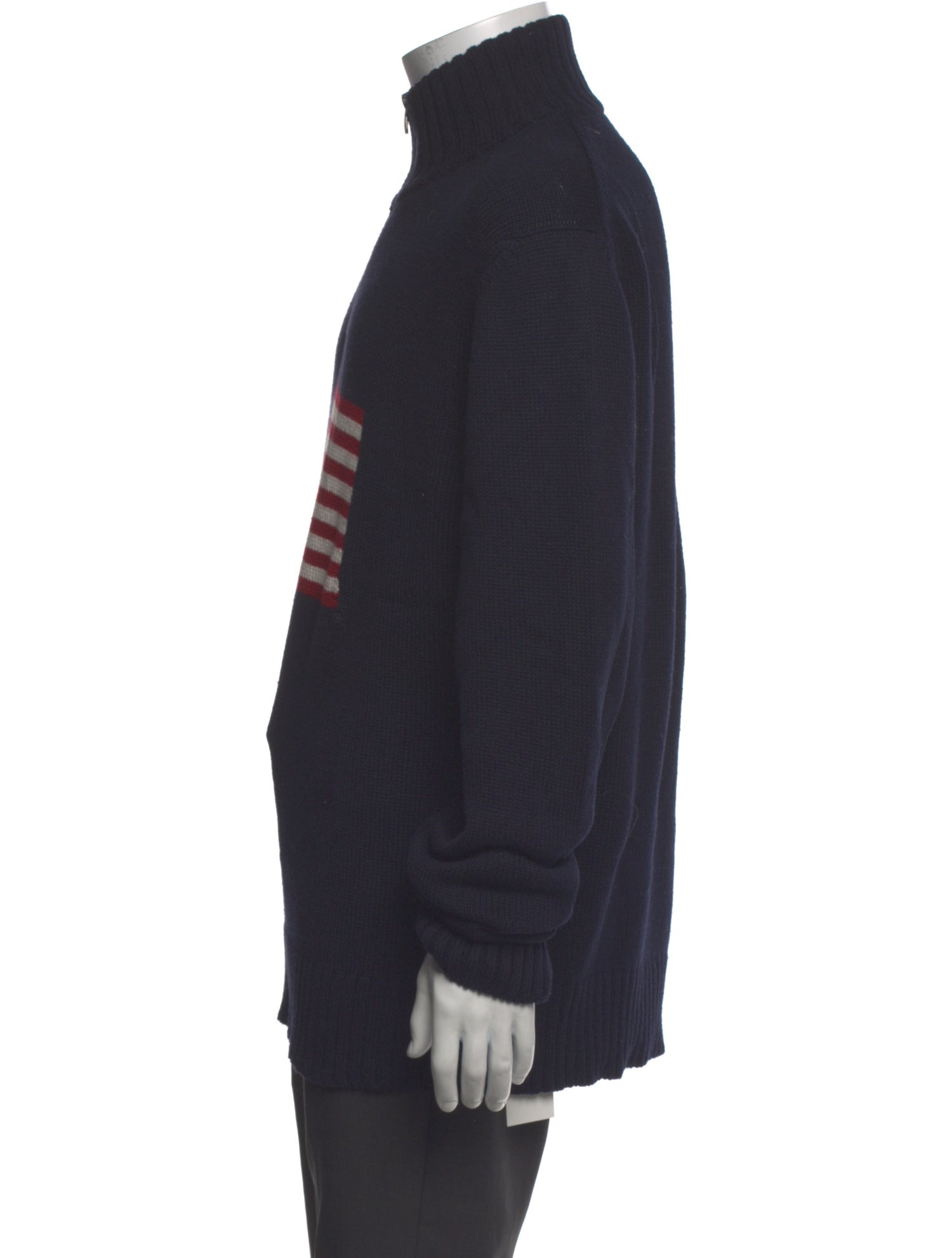 Polo Ralph Lauren Graphic Print Mock Neck Pullover