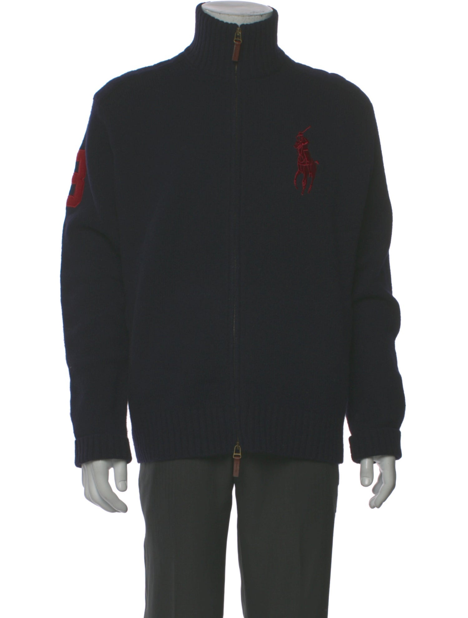 Polo Ralph Lauren Lambswool Graphic Print Cardigan